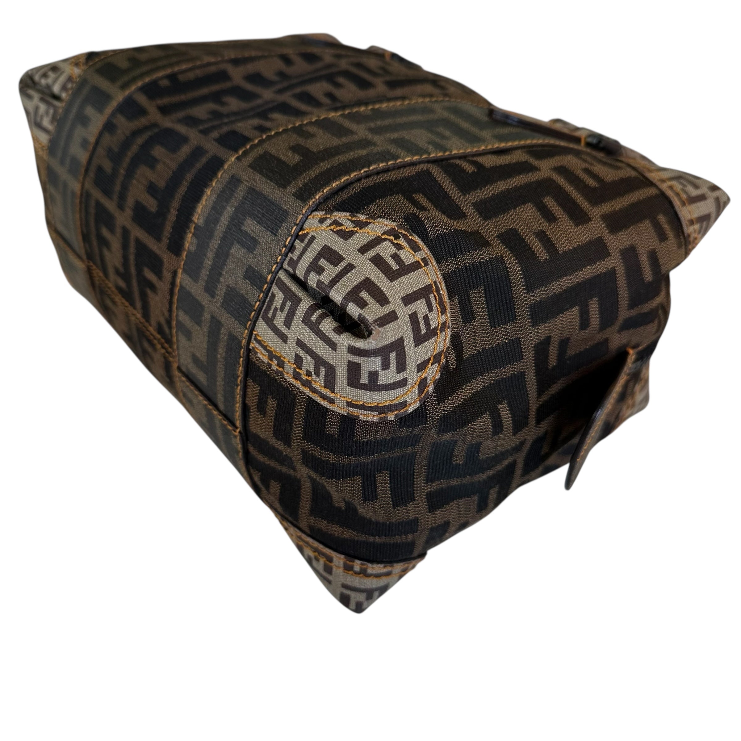 Fendi borsa a spalla in tela zucca