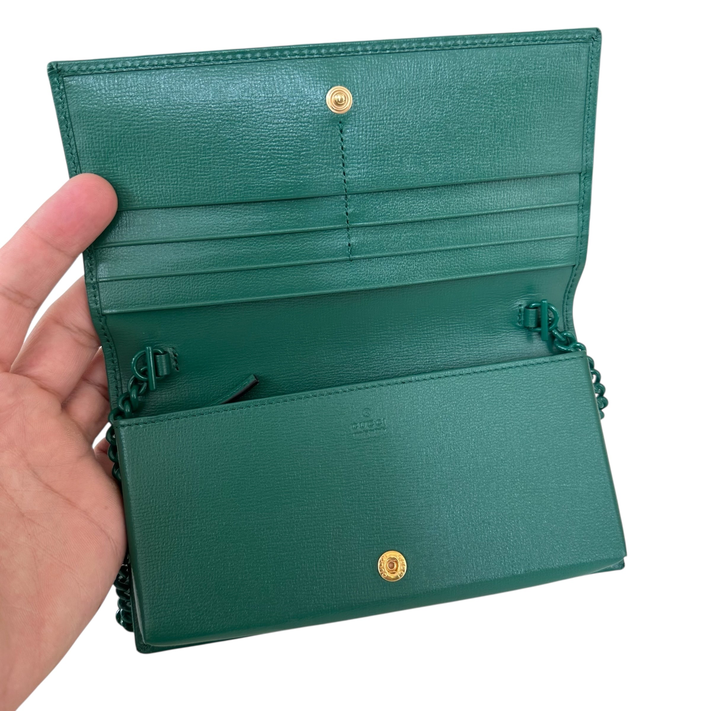 Gucci portafoglio con catena Horsebit 1955
