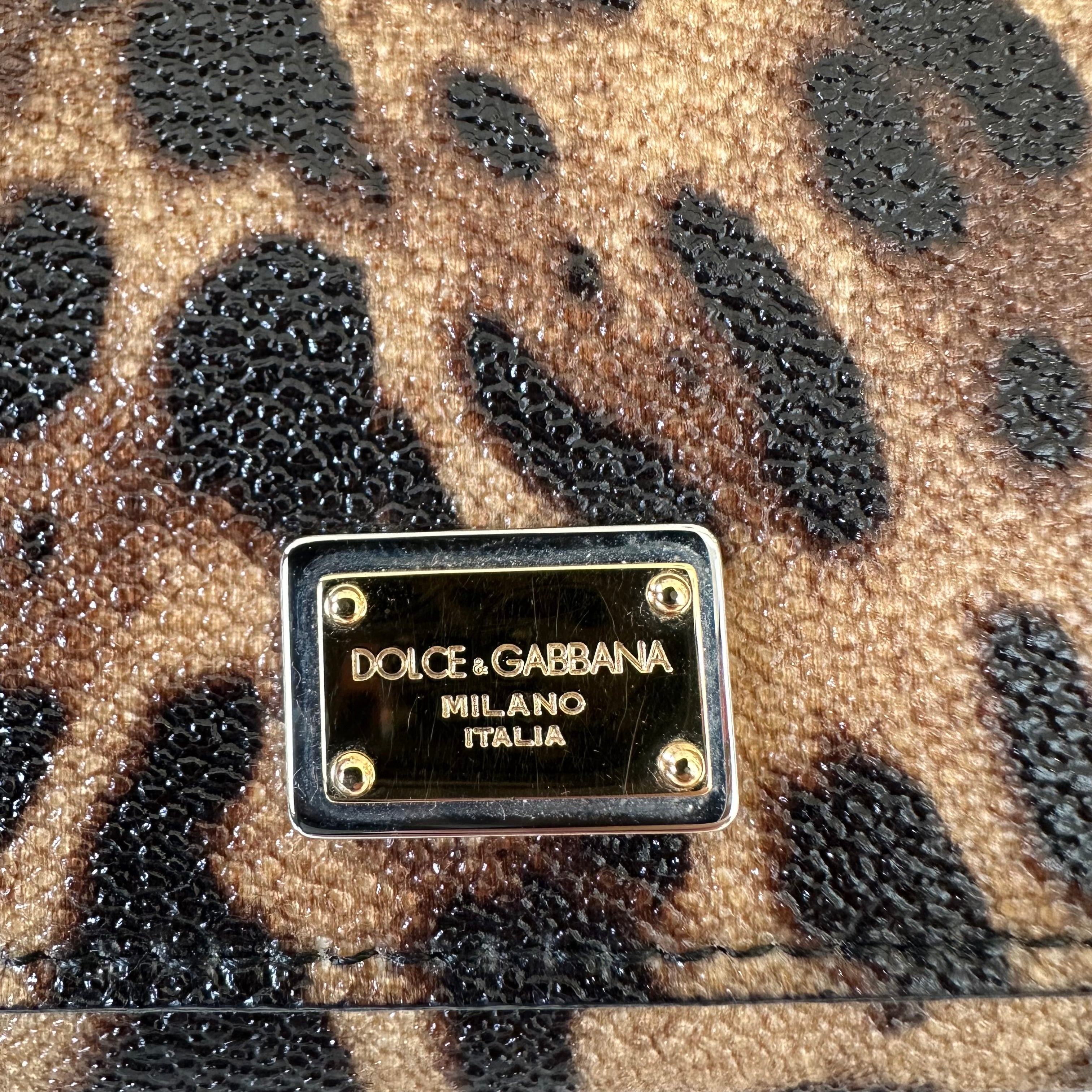 Dolce & Gabbana portafoglio con catena Sicily