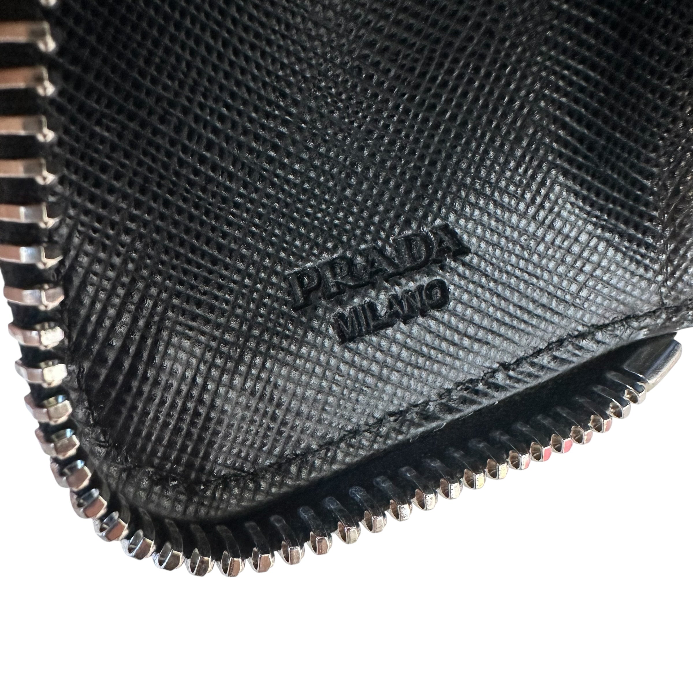 Prada portachiavi in pelle Saffiano