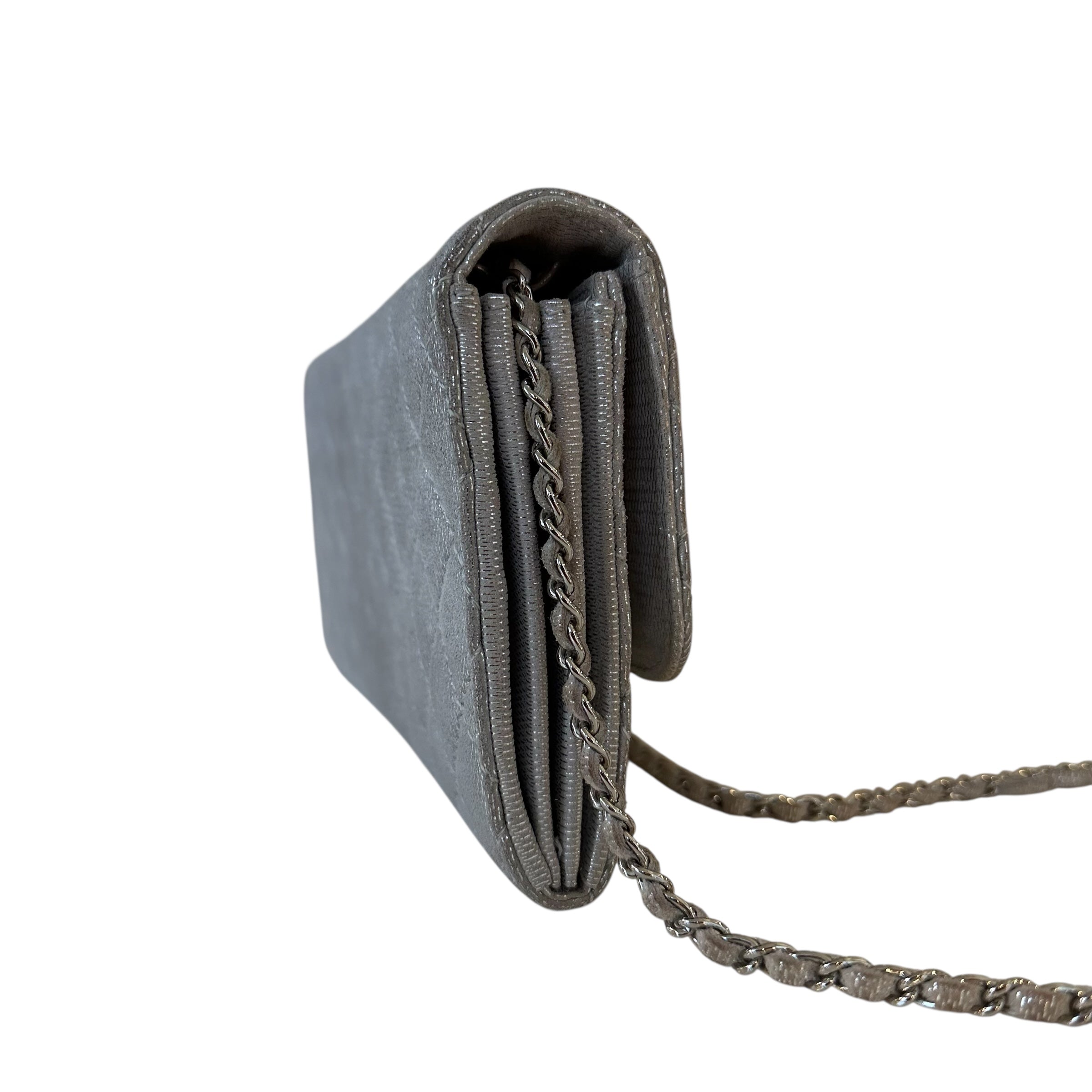 Chanel clutch in tela e lurex