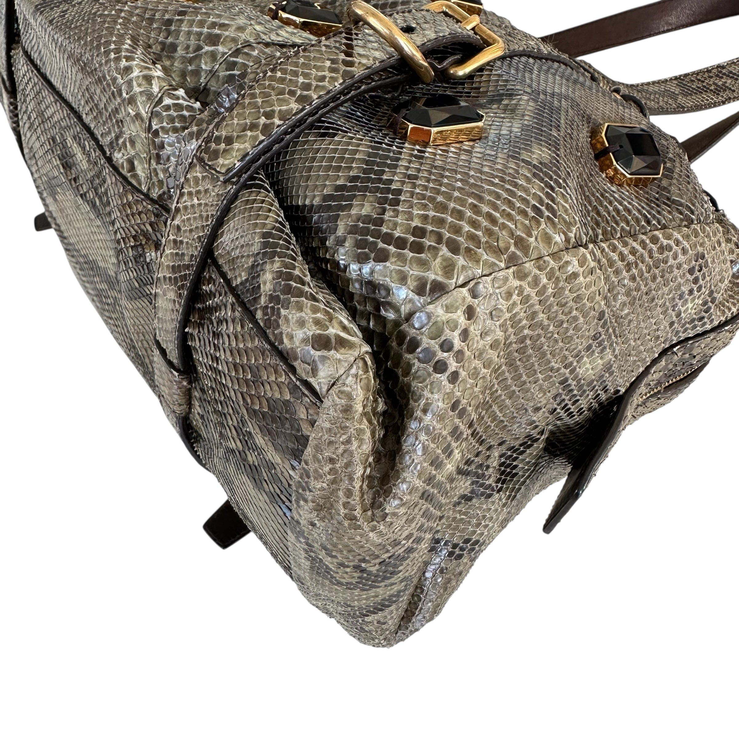 Prada borsa shopping in pitone