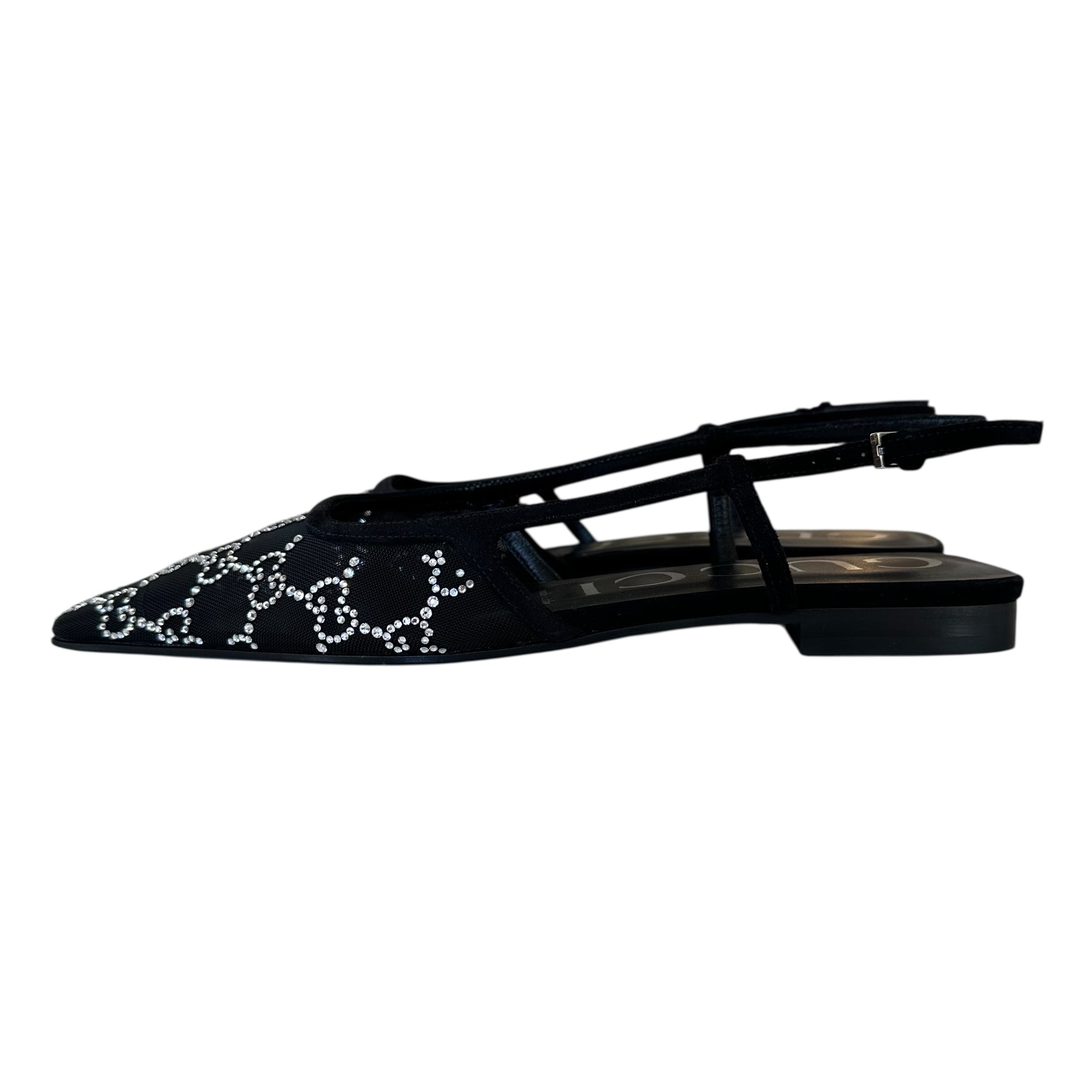 Gucci ballerine con cristalli GG
