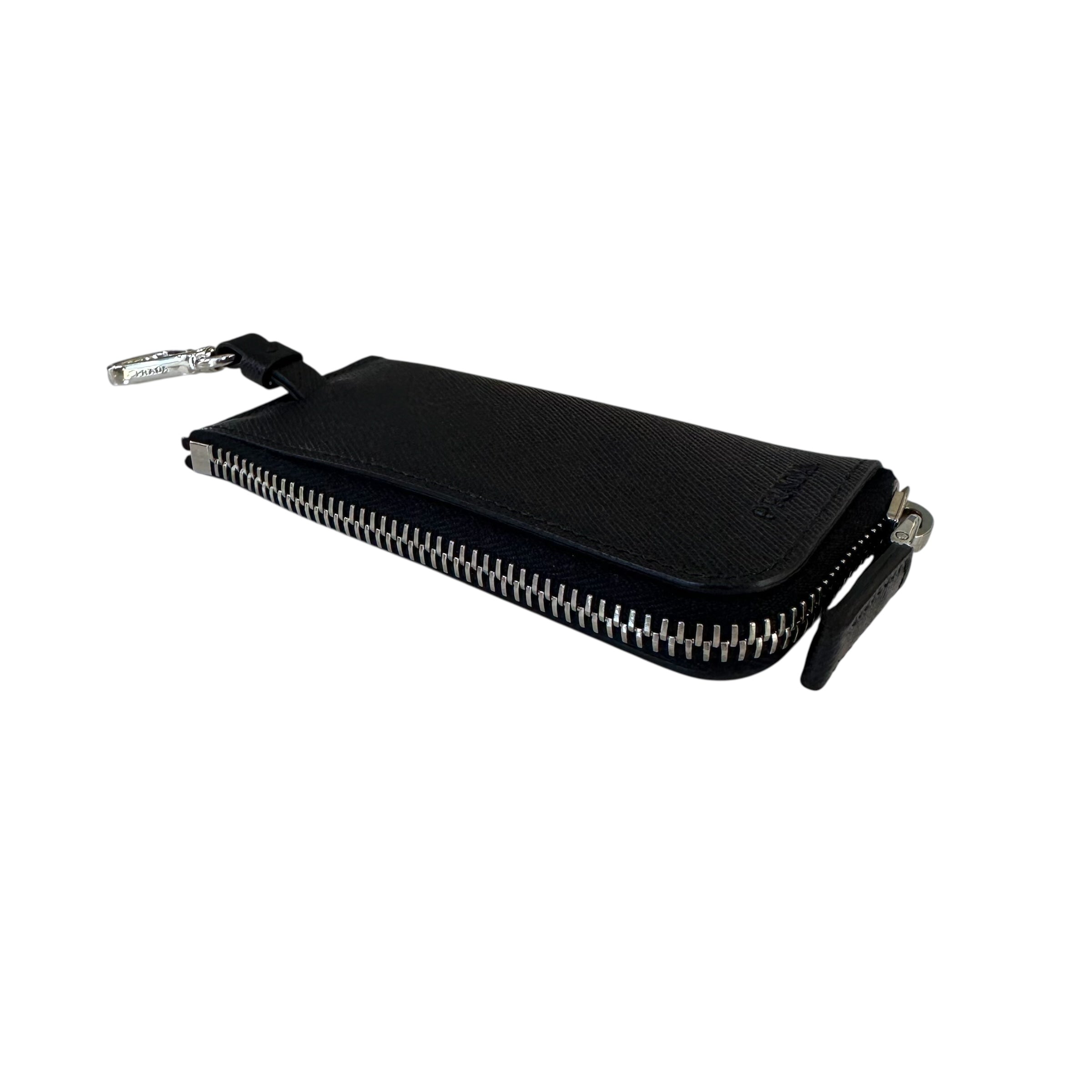Prada portachiavi in pelle Saffiano