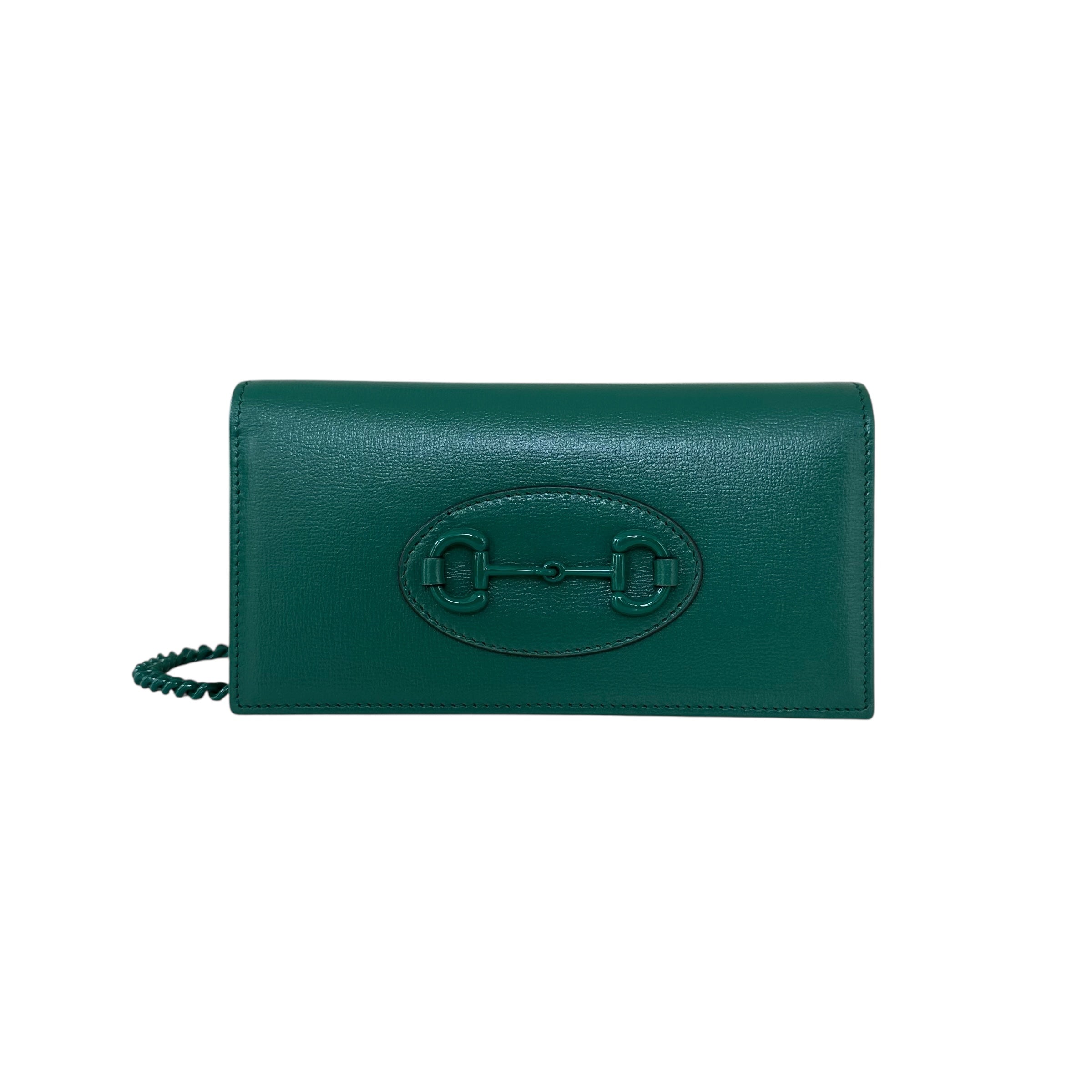 Gucci portafoglio con catena Horsebit 1955
