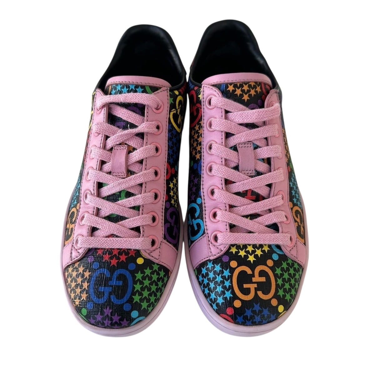 Sneaker Gucci in tela GG Psychedelic e finiture in pelle rosa Stile: 610086