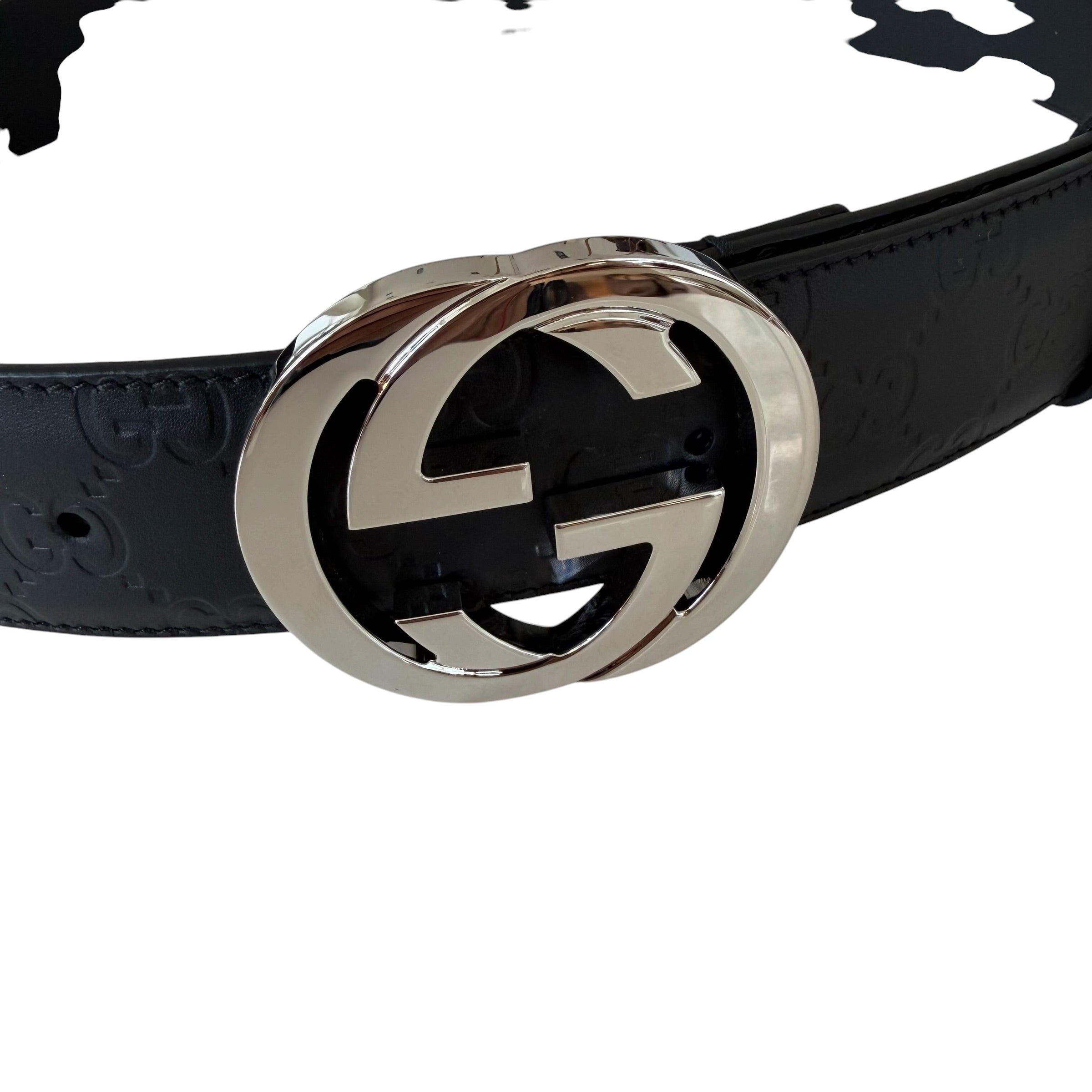 Gucci cintura Interlocking in pelle GG