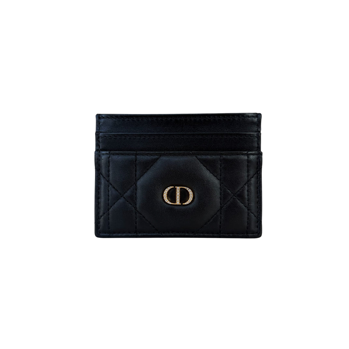 Portacarte Freesia Dior Caro con cristalli