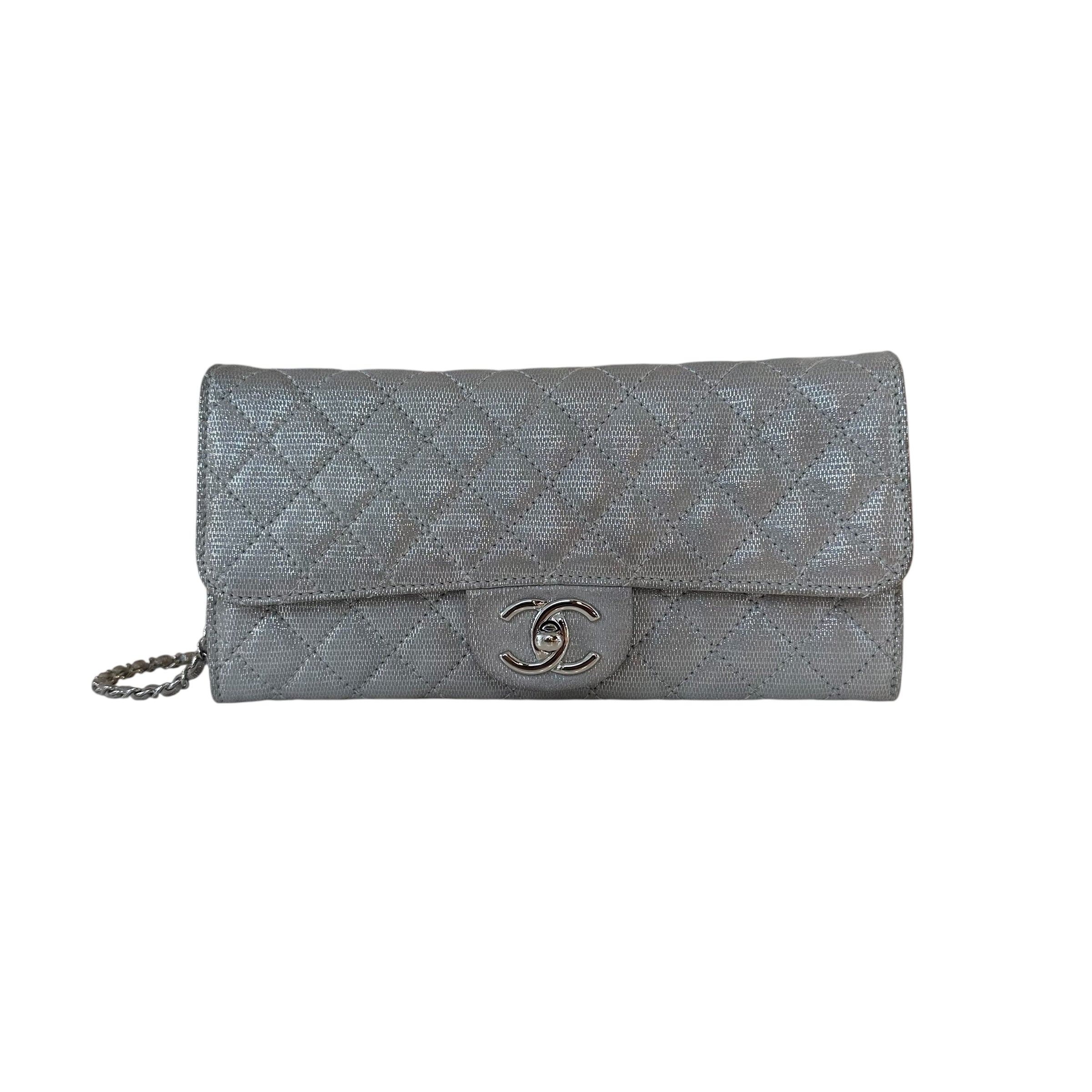 Chanel clutch in tela e lurex