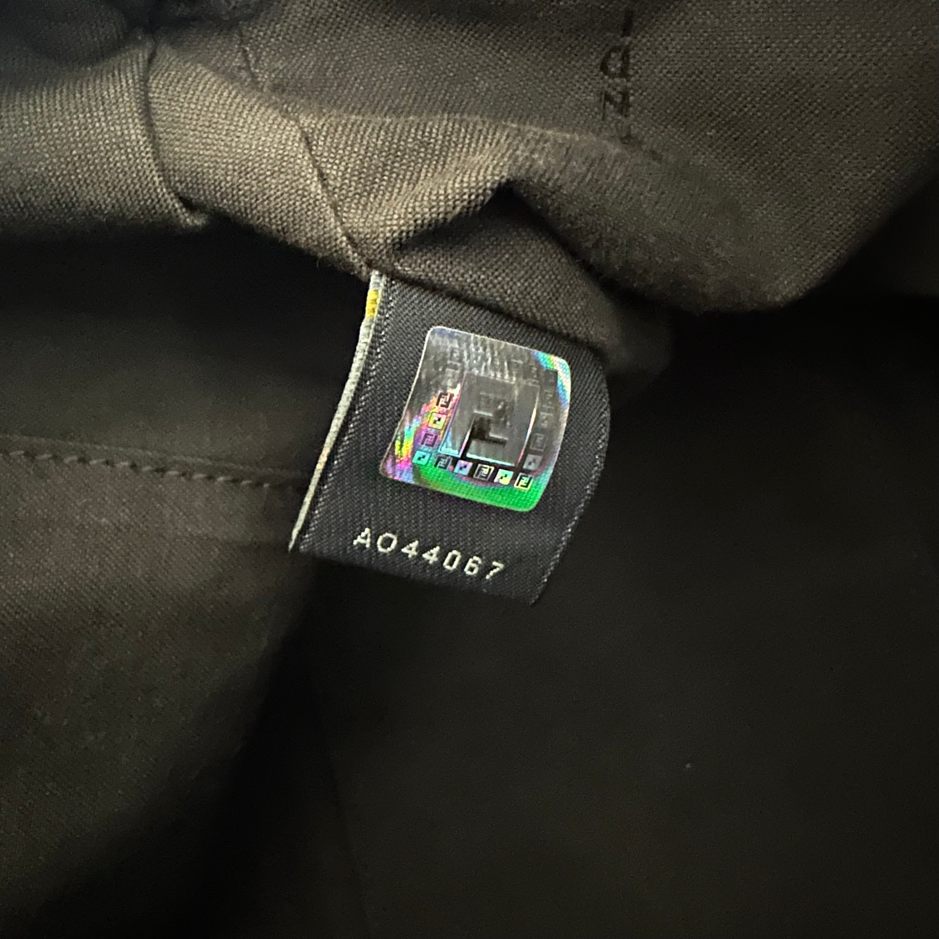 Fendi borsa a spalla in tela zucca