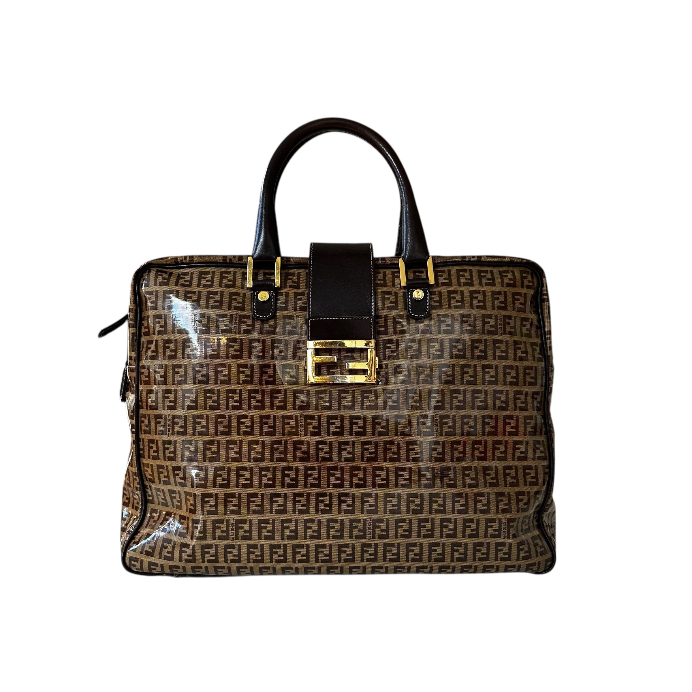 Fendi valigetta in tela Zucchino