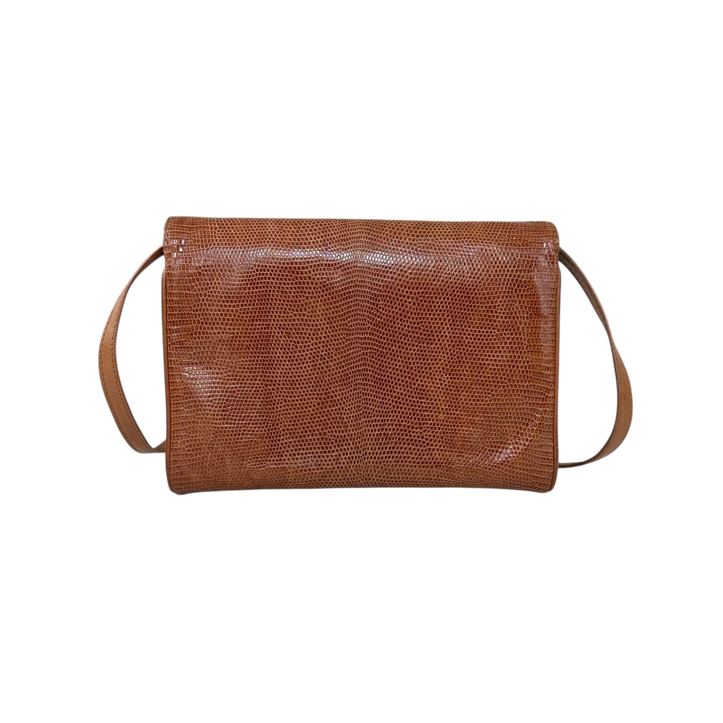 Gucci borsa a tracolla vintage in pelle di lucertola