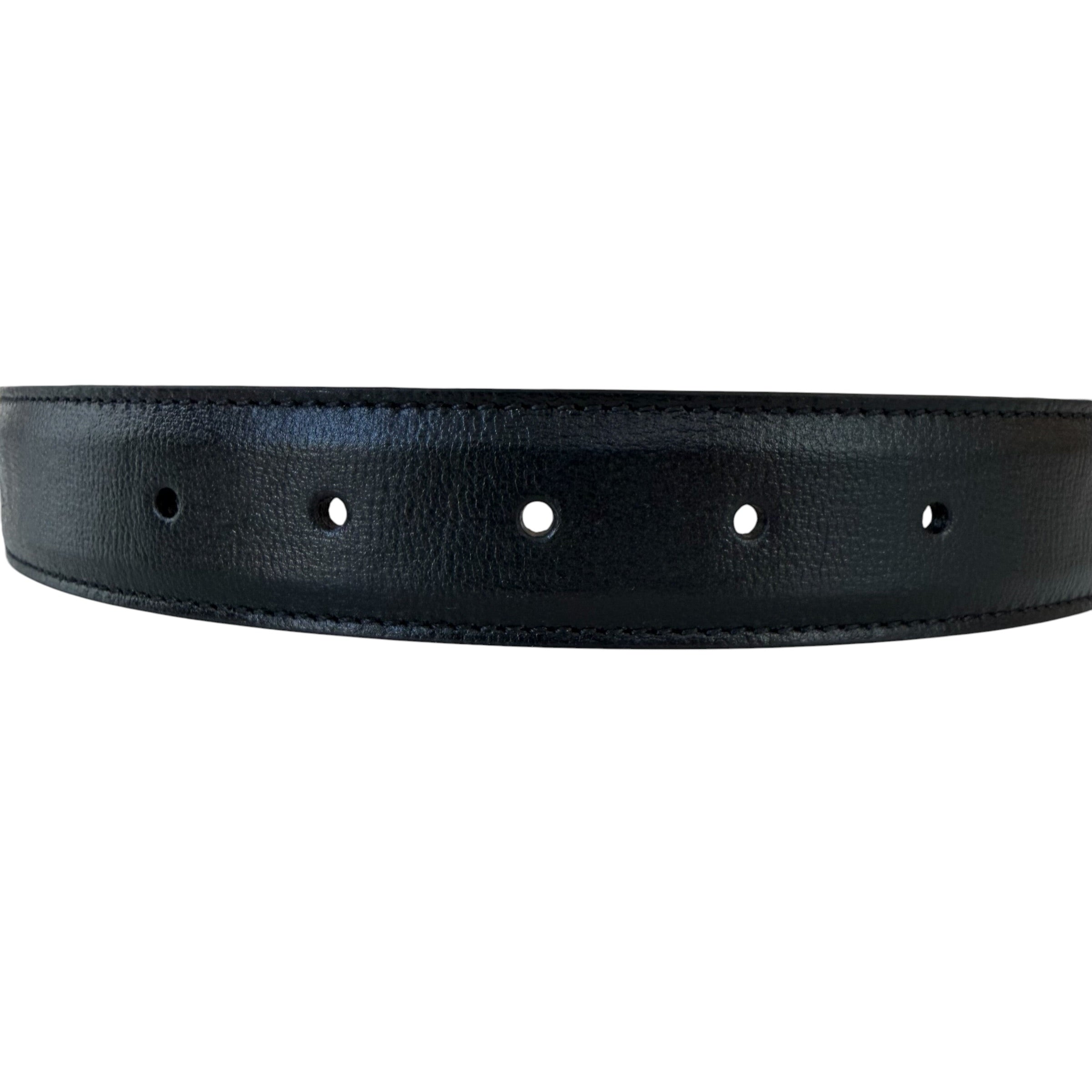 Gucci cintura in pelle con doppia G