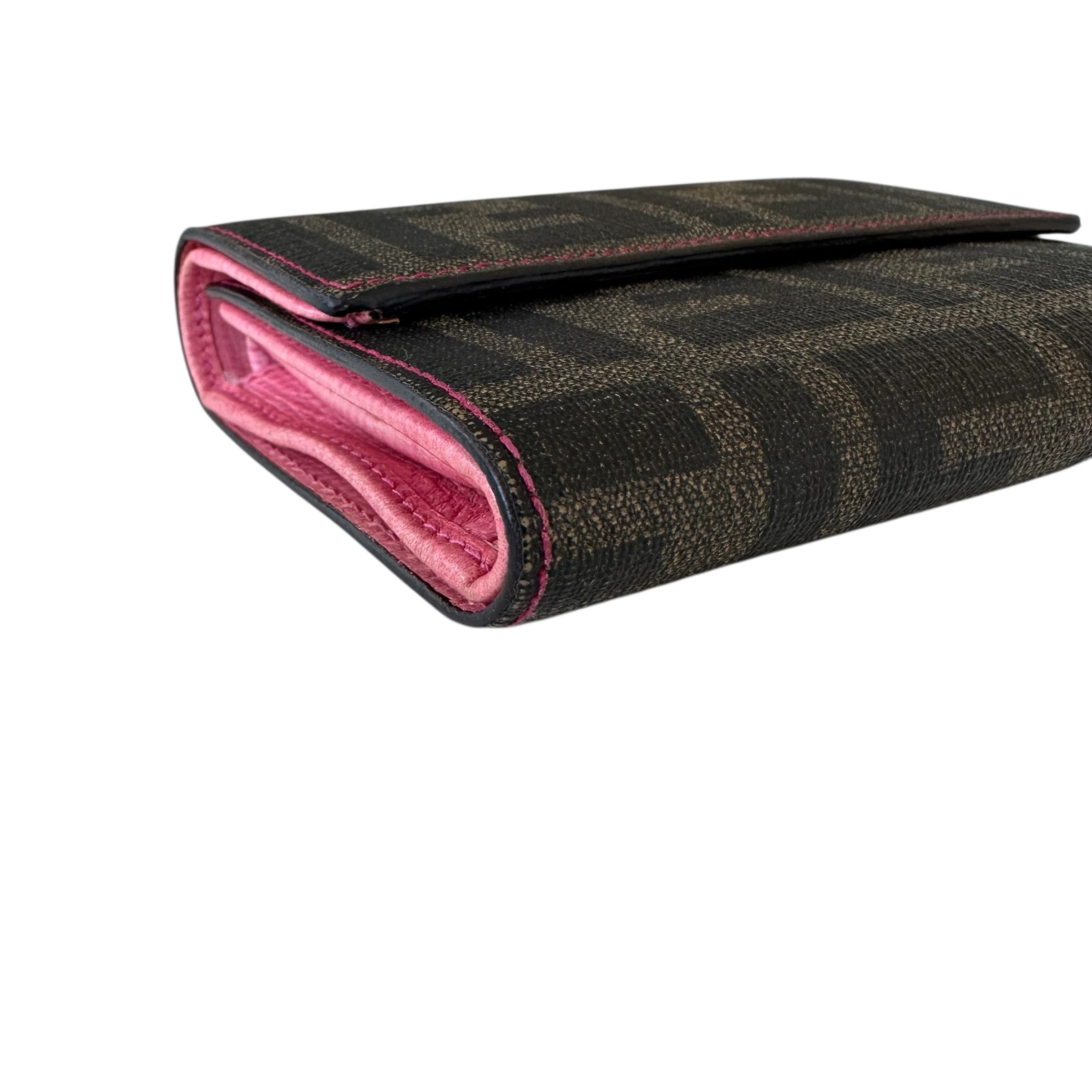 Fendi portafoglio in tela zucca