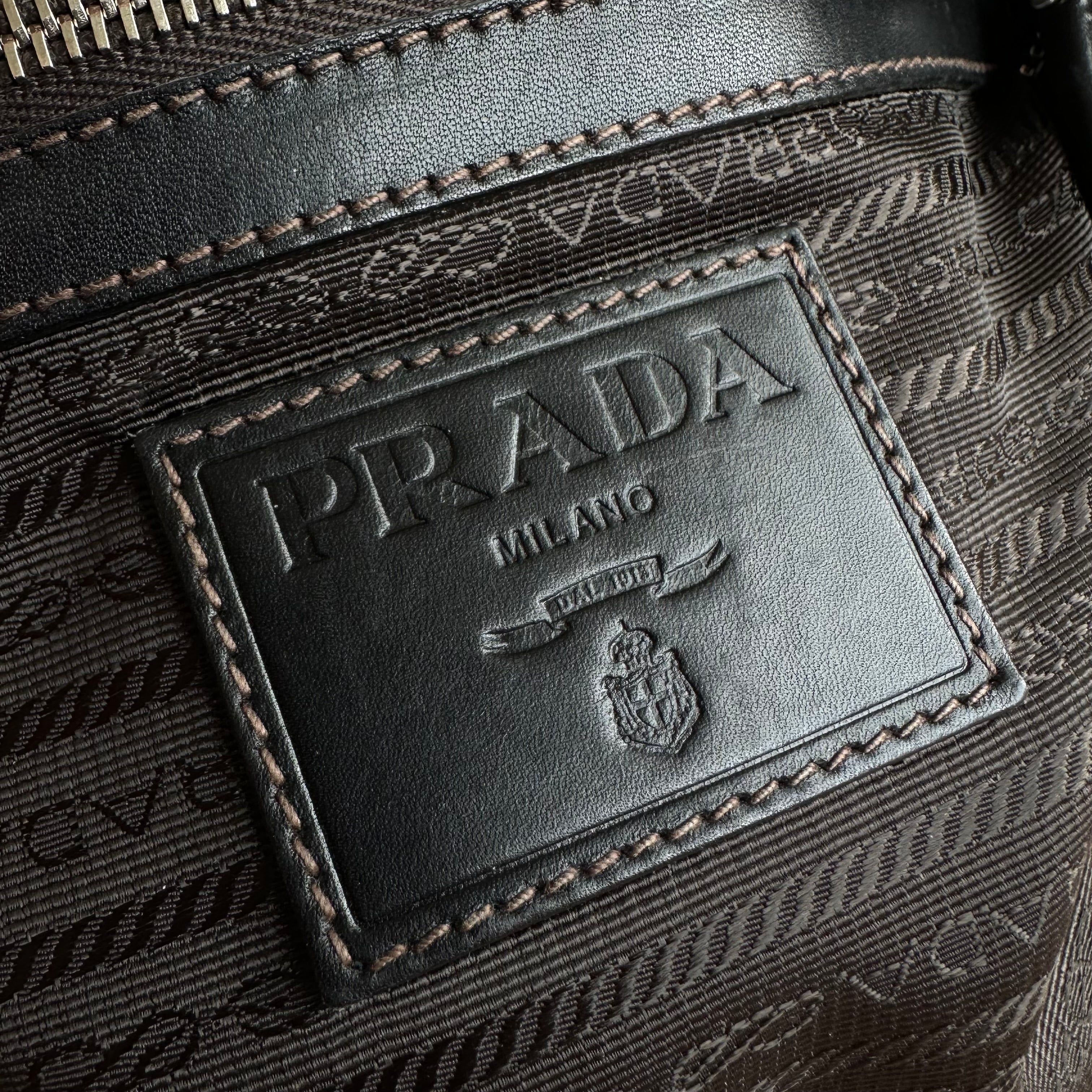 Prada borsa messenger jacquard