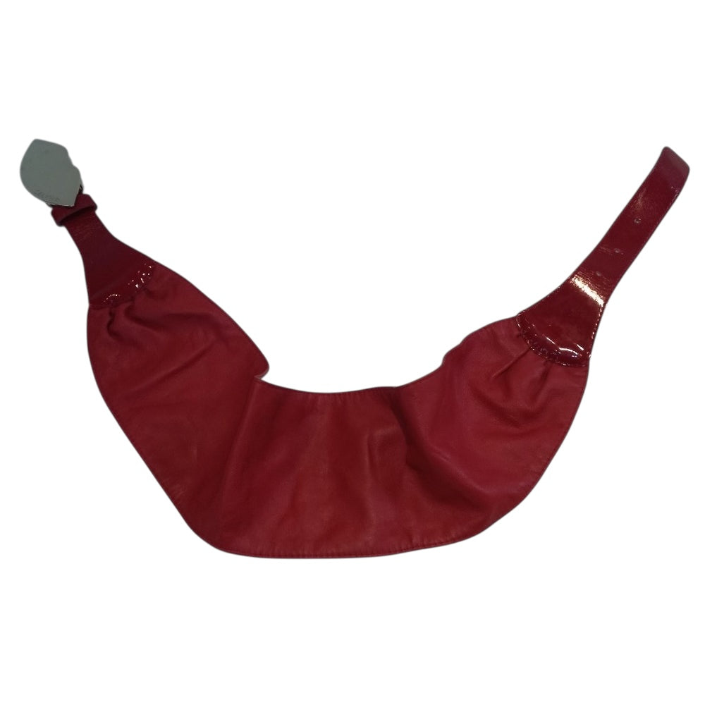 Cintura Elisabetta Franchi rossa in pelle