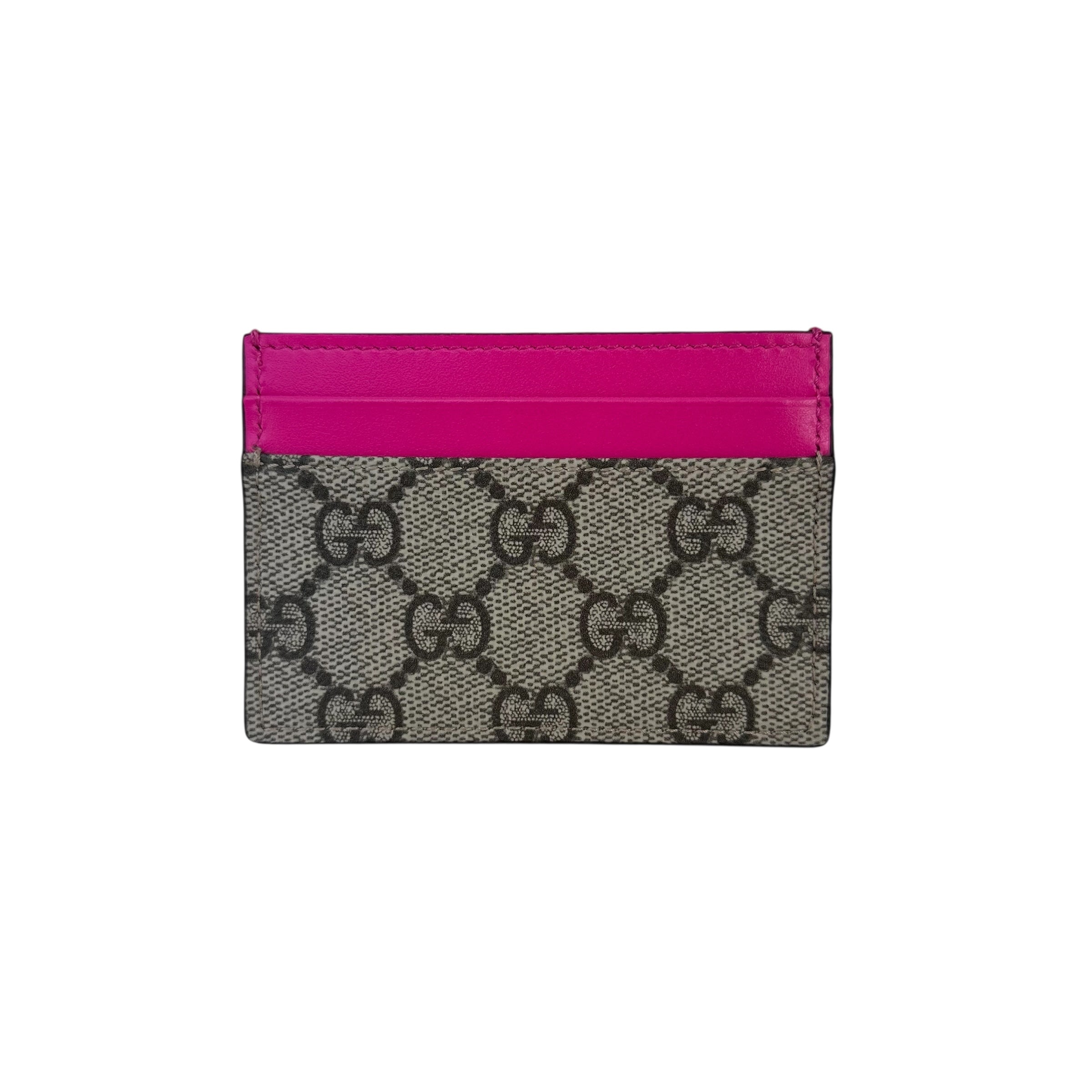 Gucci porta carte in tela GG Supreme