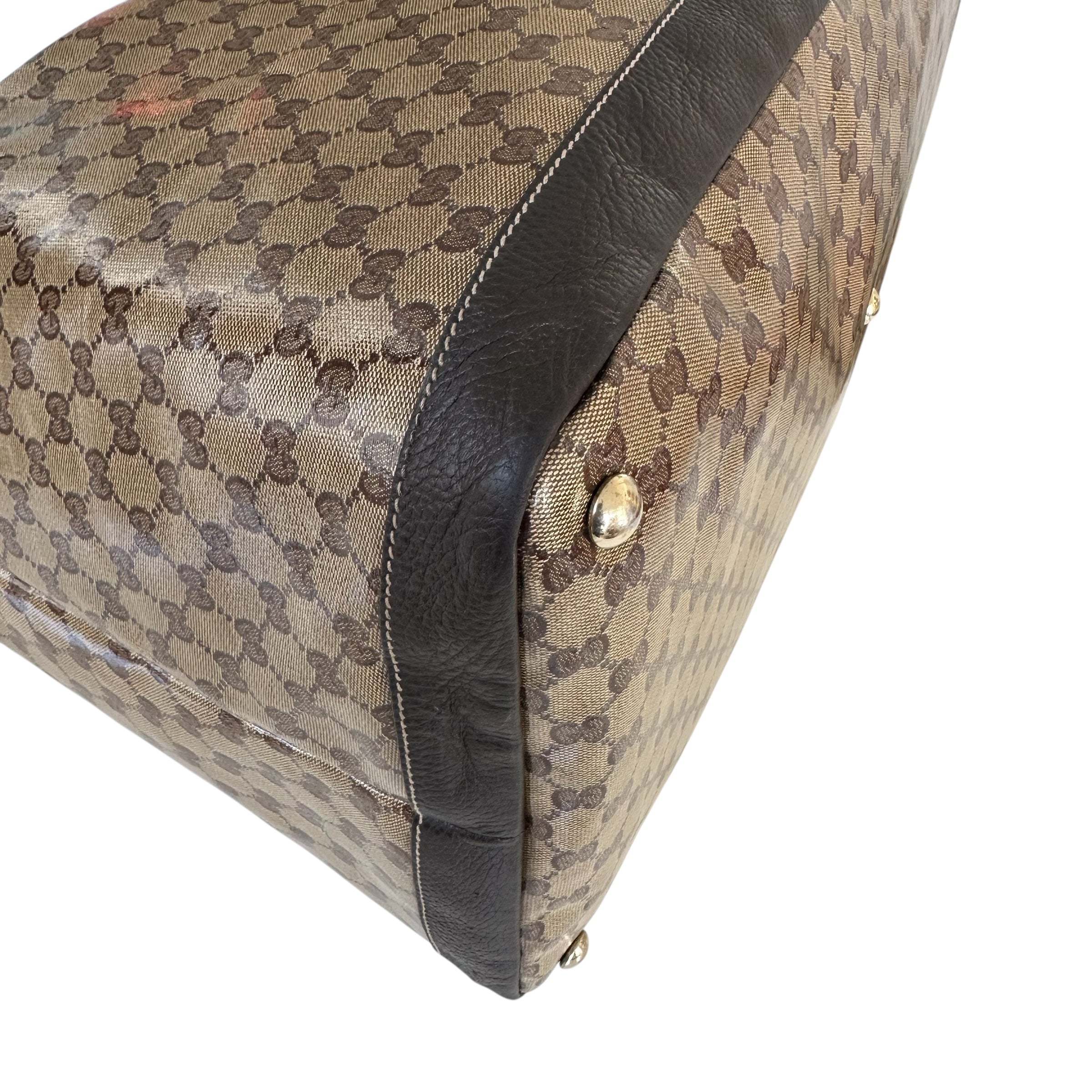 Gucci borsa viaggio in tela GG Crystal