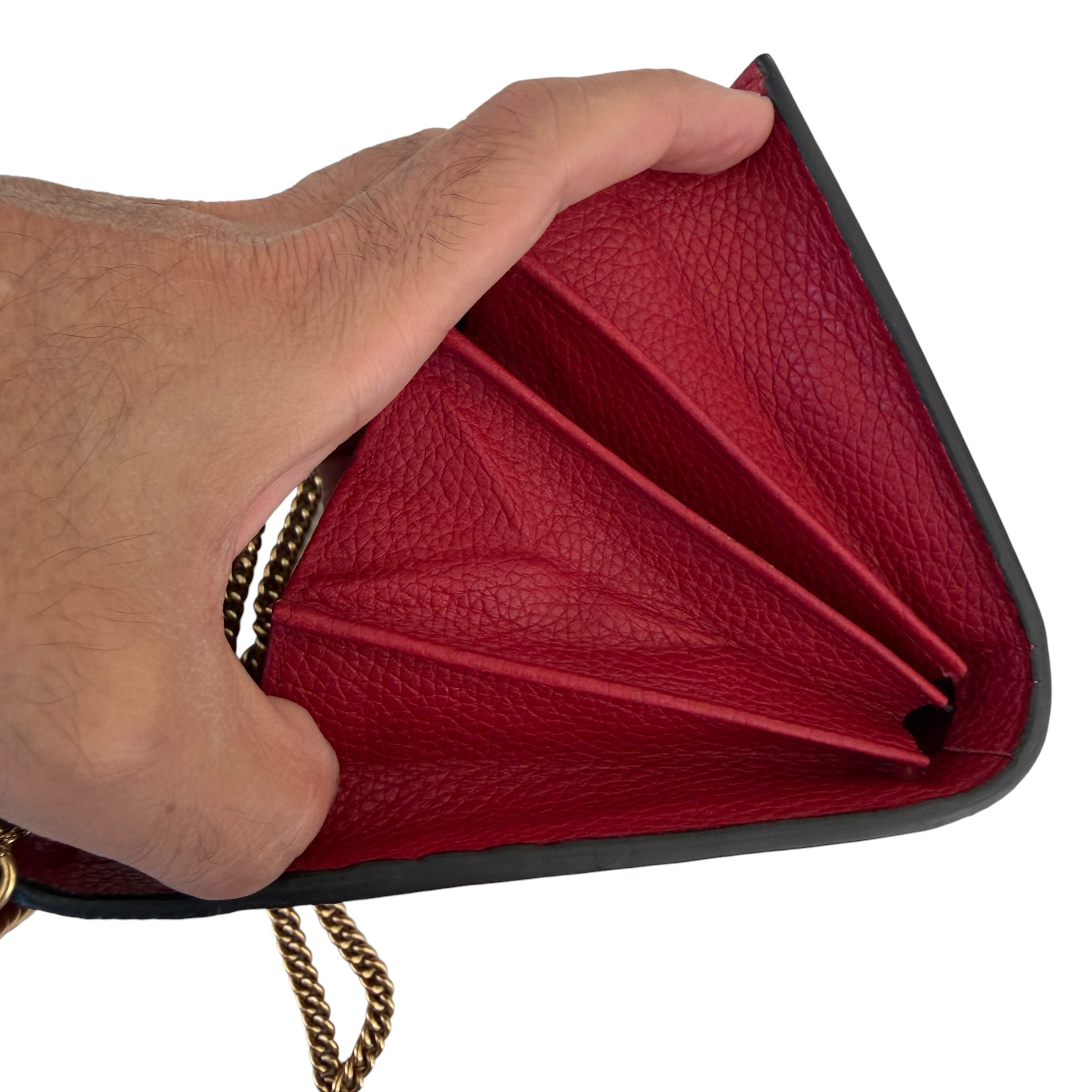 Gucci portafoglio GG Marmont con catena