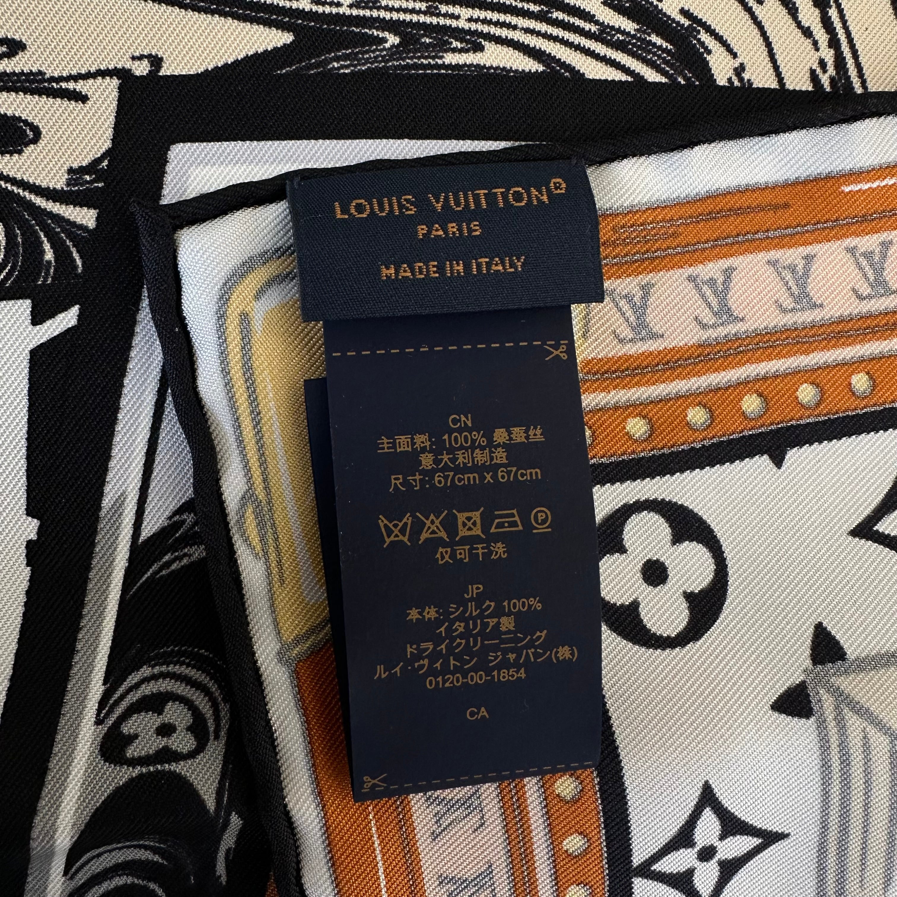 Louis Vuitton foulard Library Square 70 S00