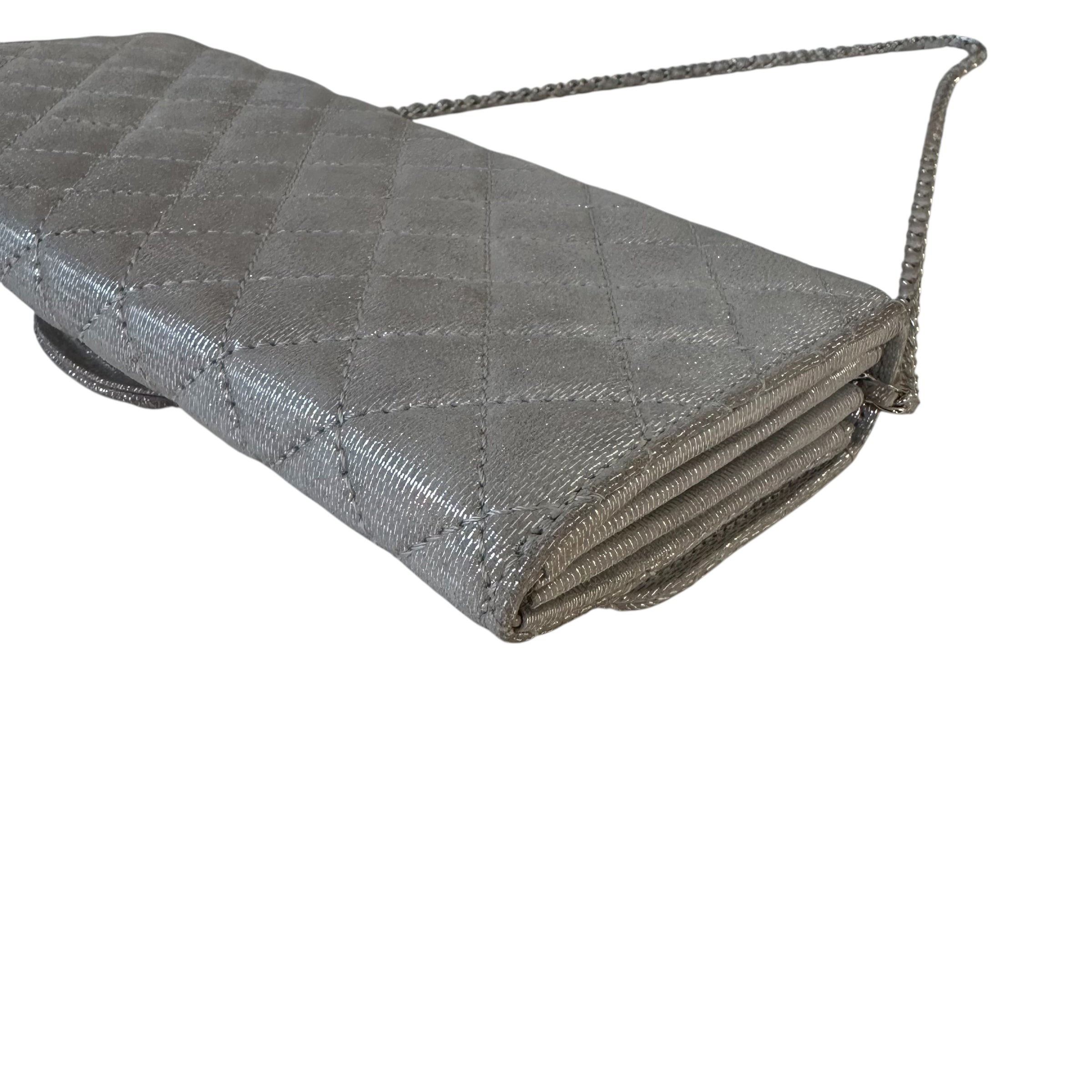 Chanel clutch in tela e lurex