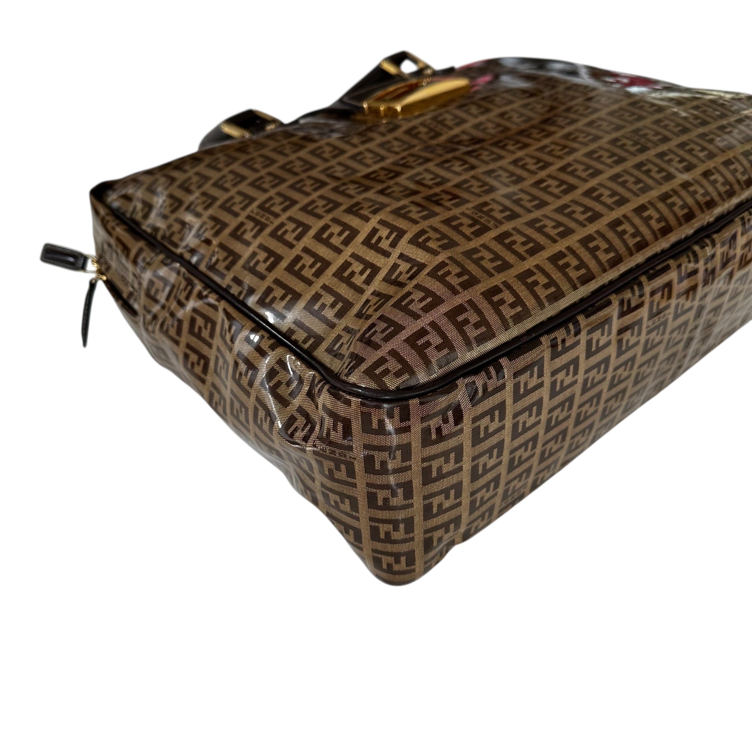 Fendi valigetta in tela Zucchino