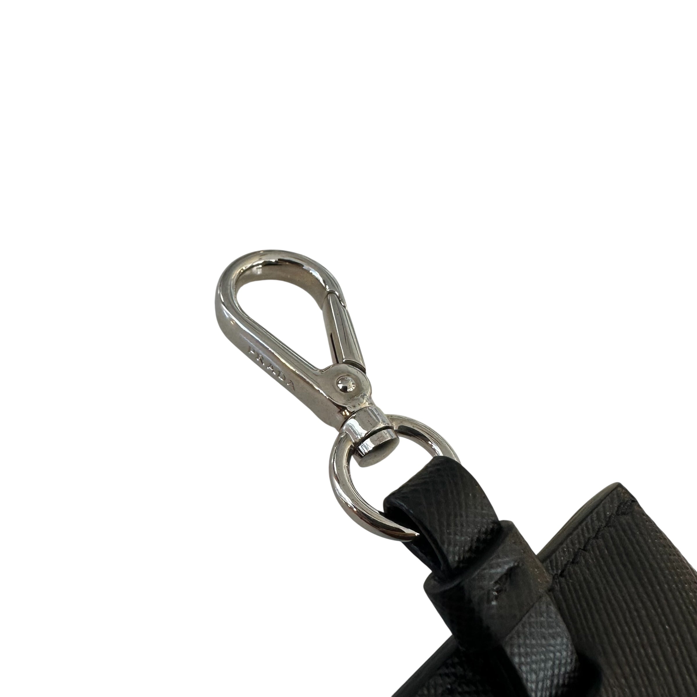 Prada portachiavi in pelle Saffiano
