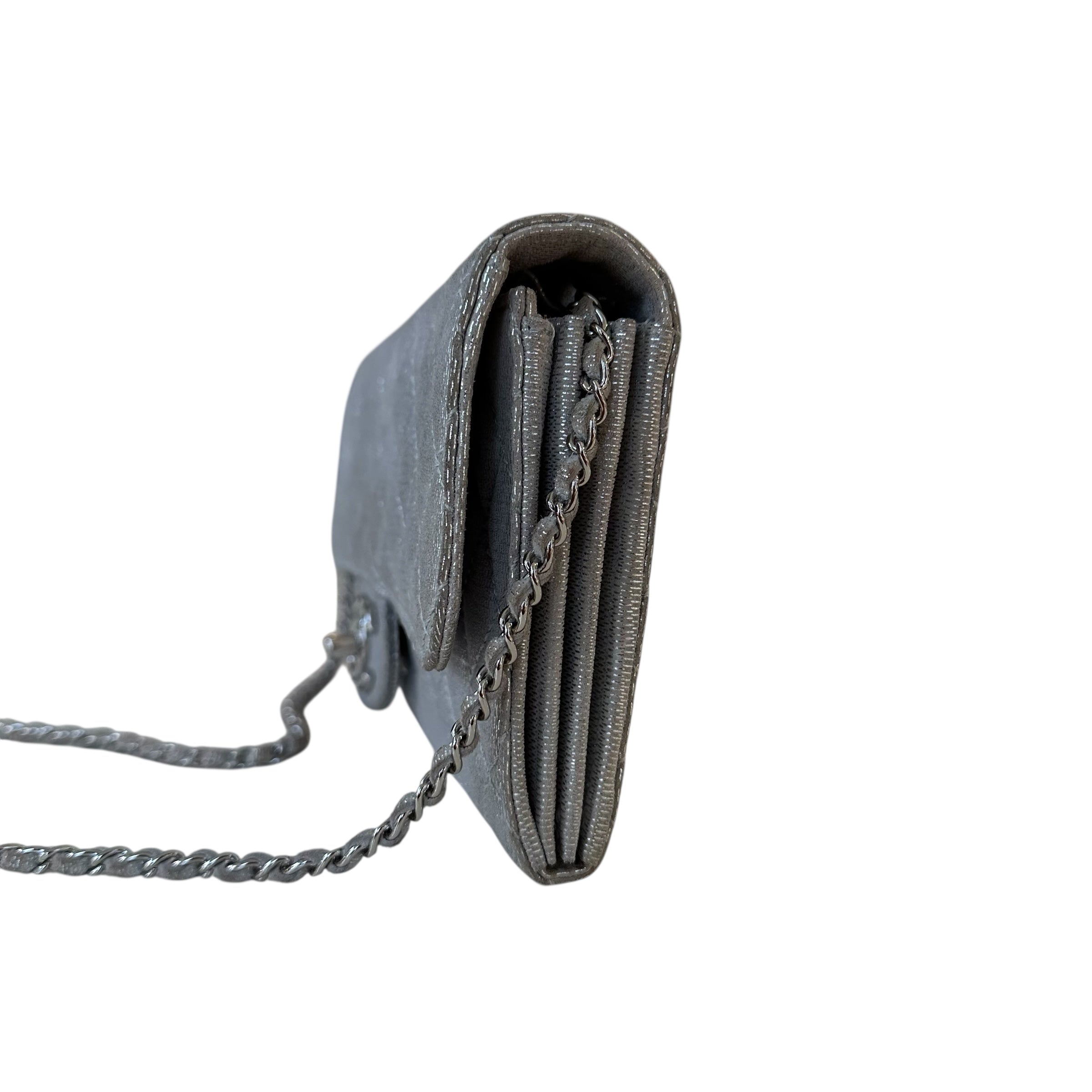 Chanel clutch in tela e lurex