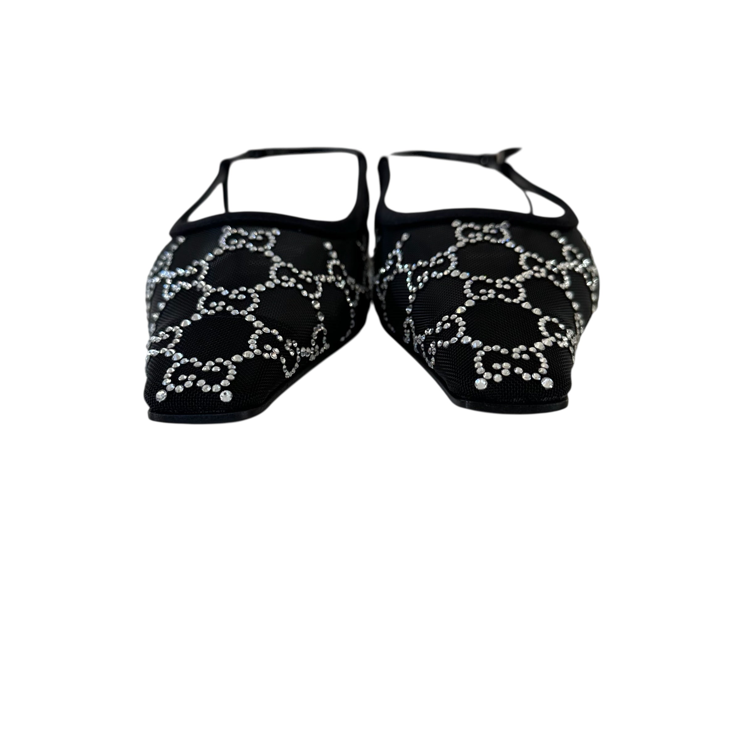 Gucci ballerine con cristalli GG