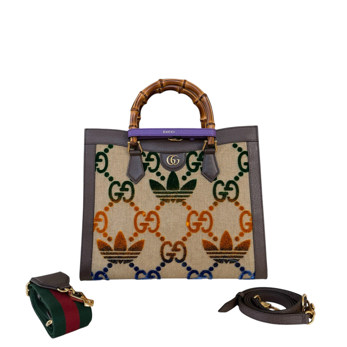 Gucci x Adidas borsa shopping Diana