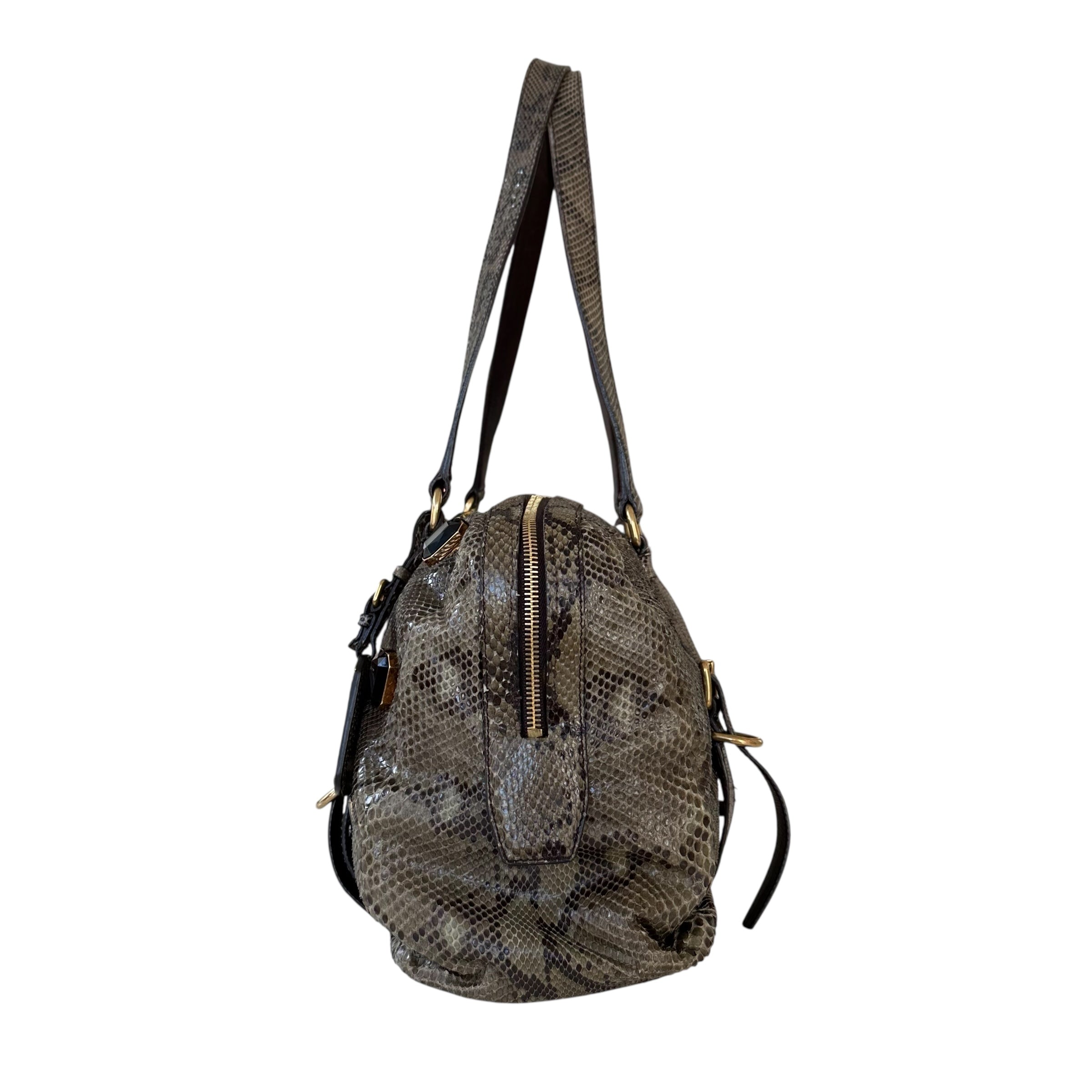 Prada borsa shopping in pitone