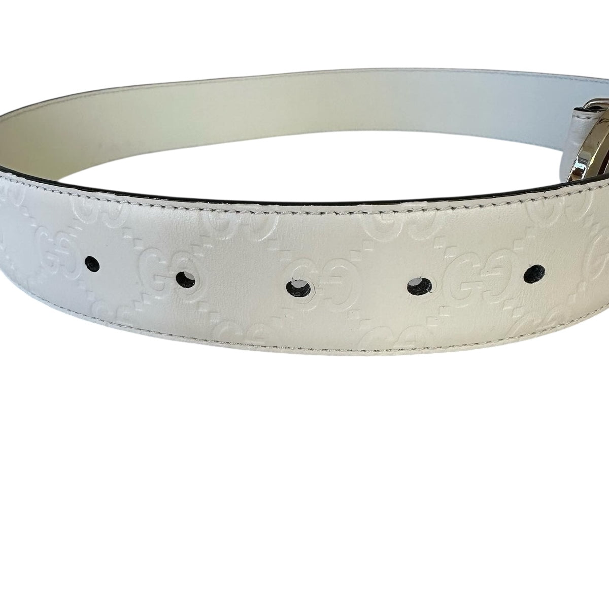 Cintura Gucci Interlocking in pelle GG Stile: 370543
