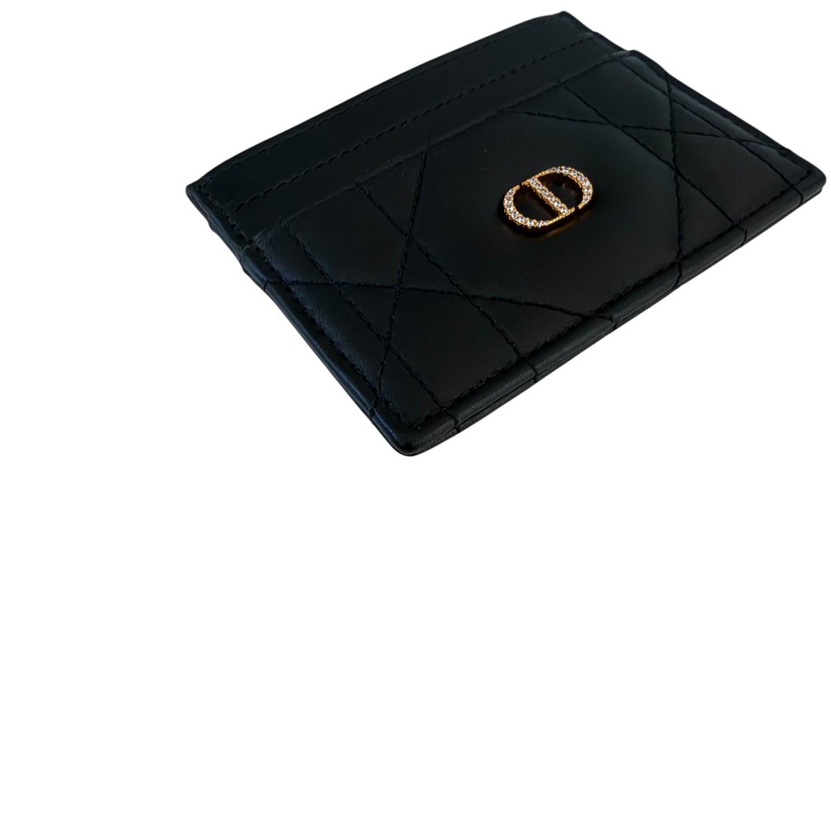 Portacarte Freesia Dior Caro con cristalli