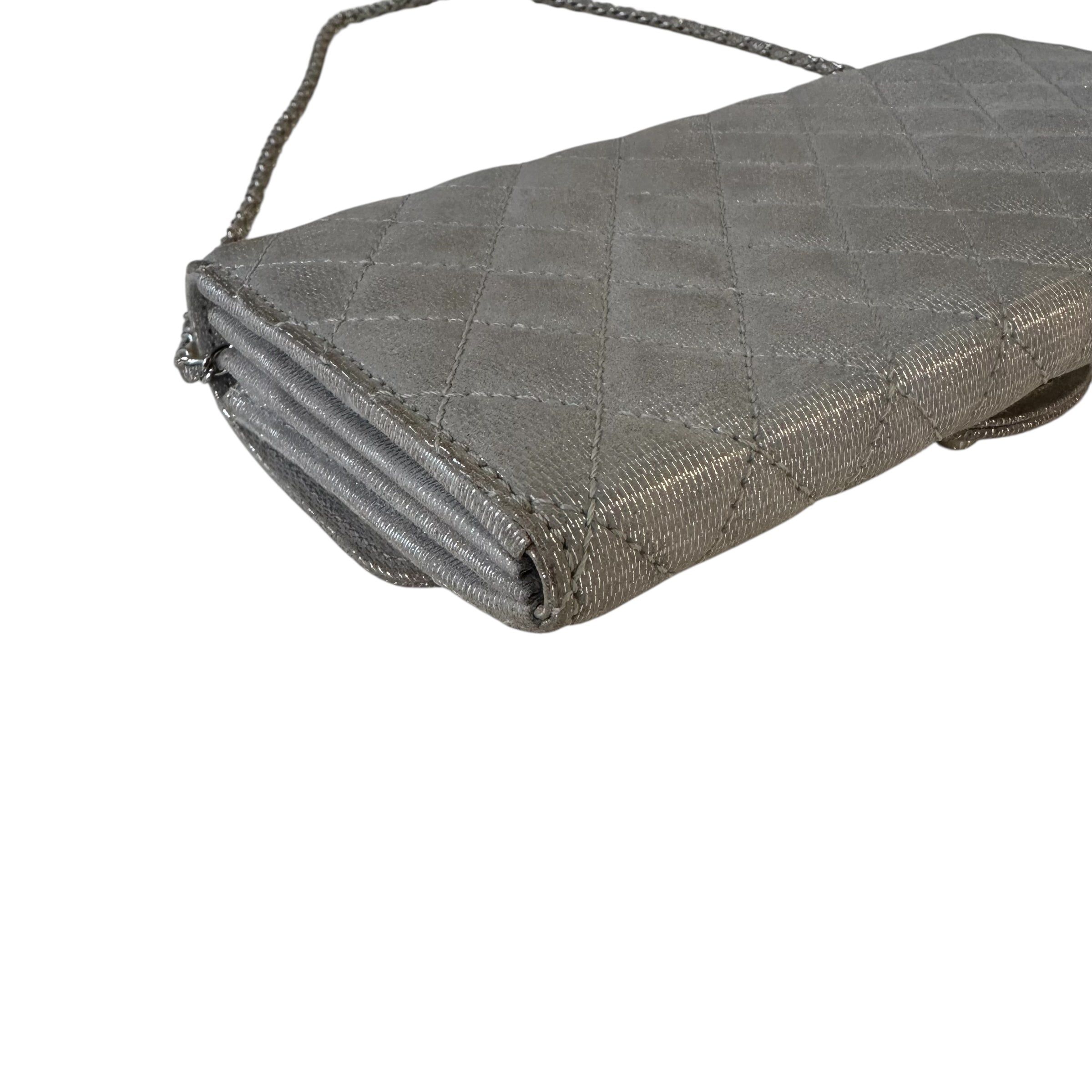 Chanel clutch in tela e lurex