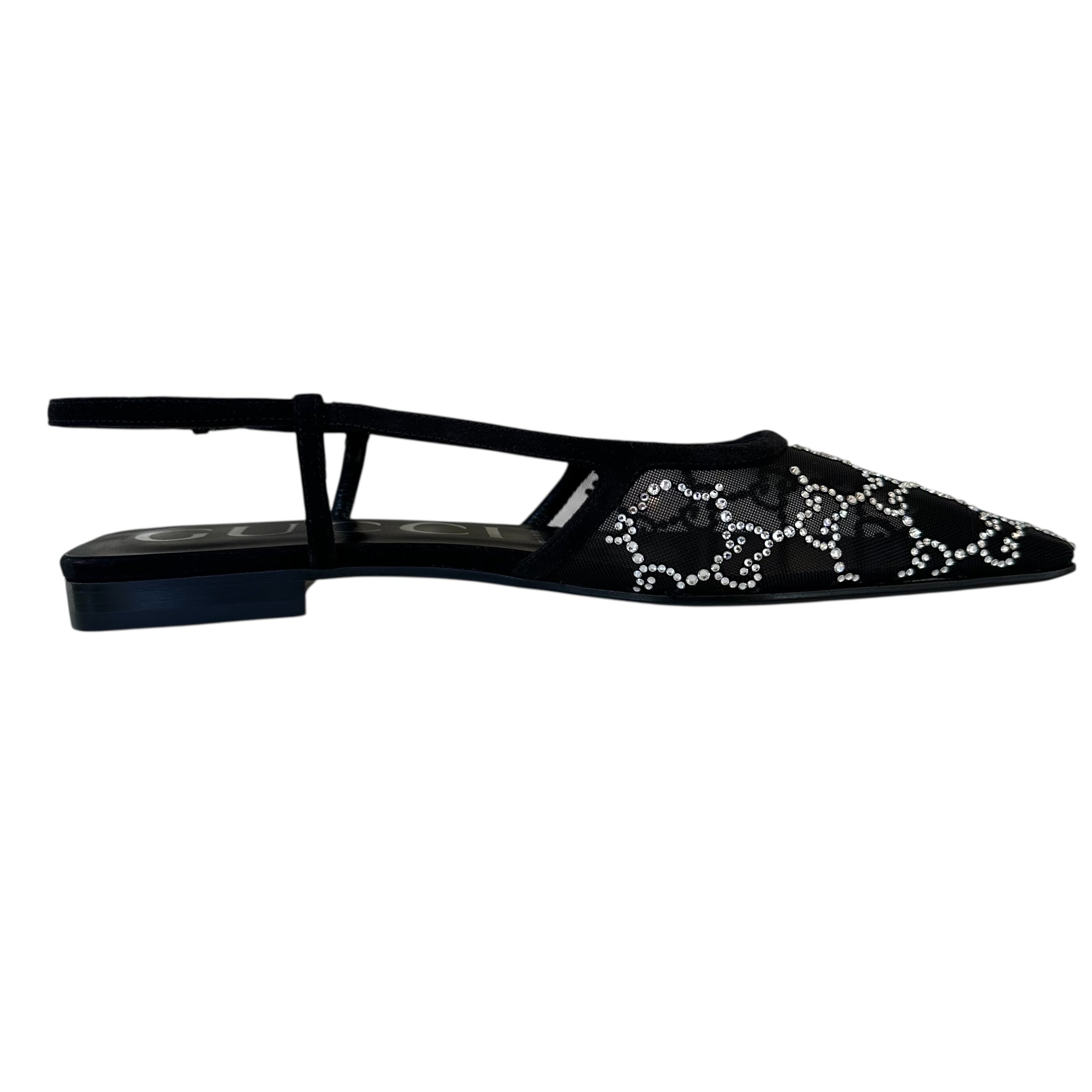 Gucci ballerine con cristalli GG