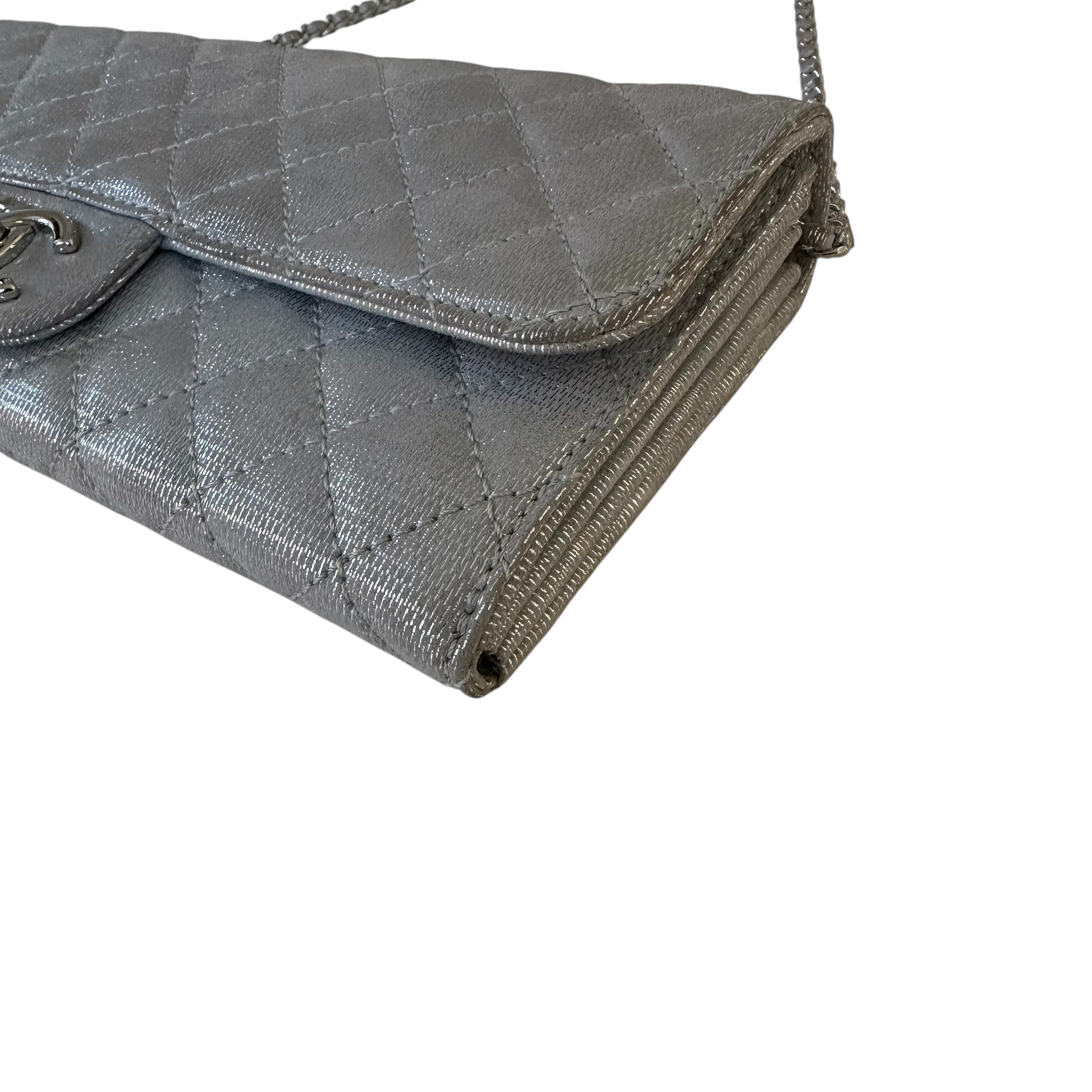 Chanel clutch in tela e lurex