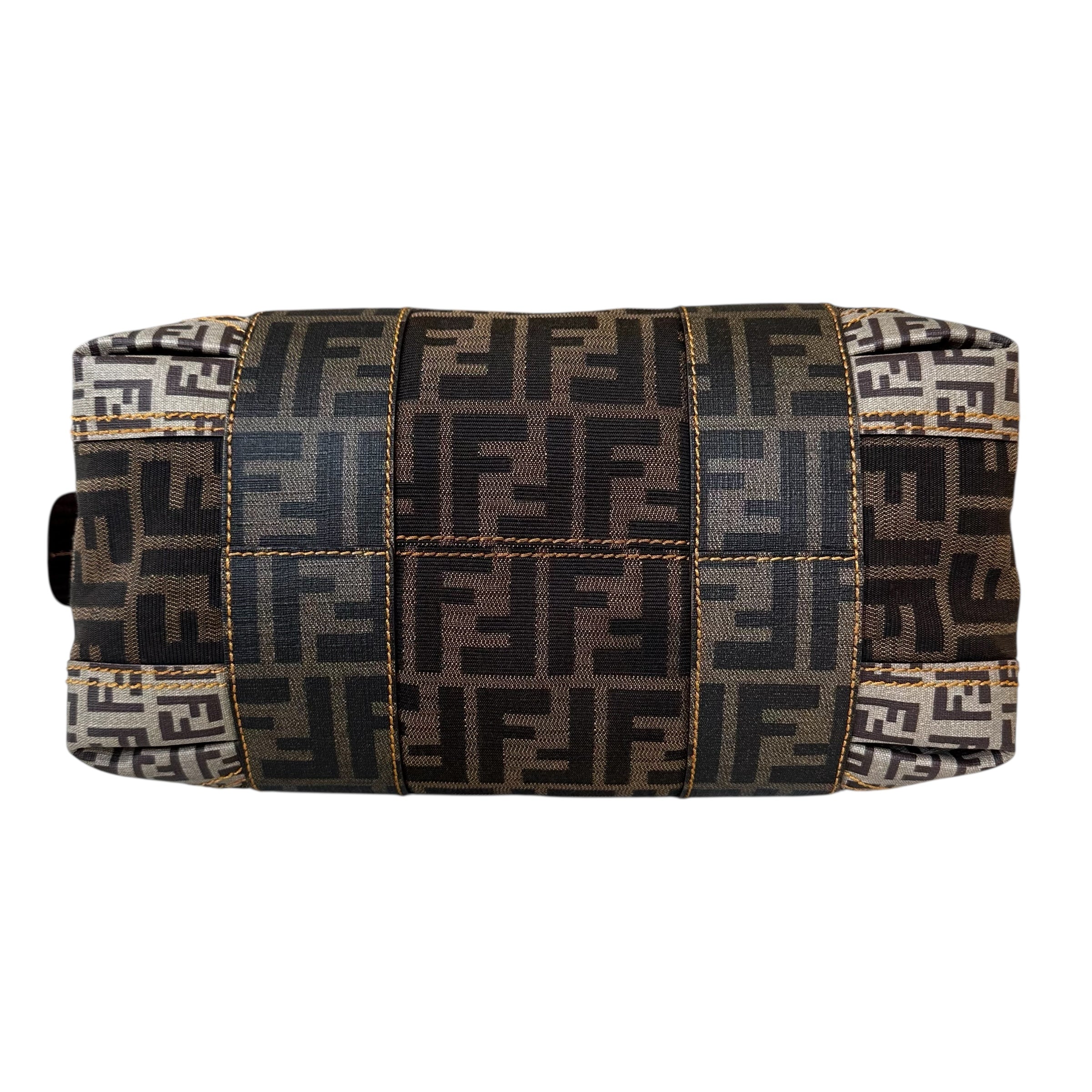 Fendi borsa a spalla in tela zucca