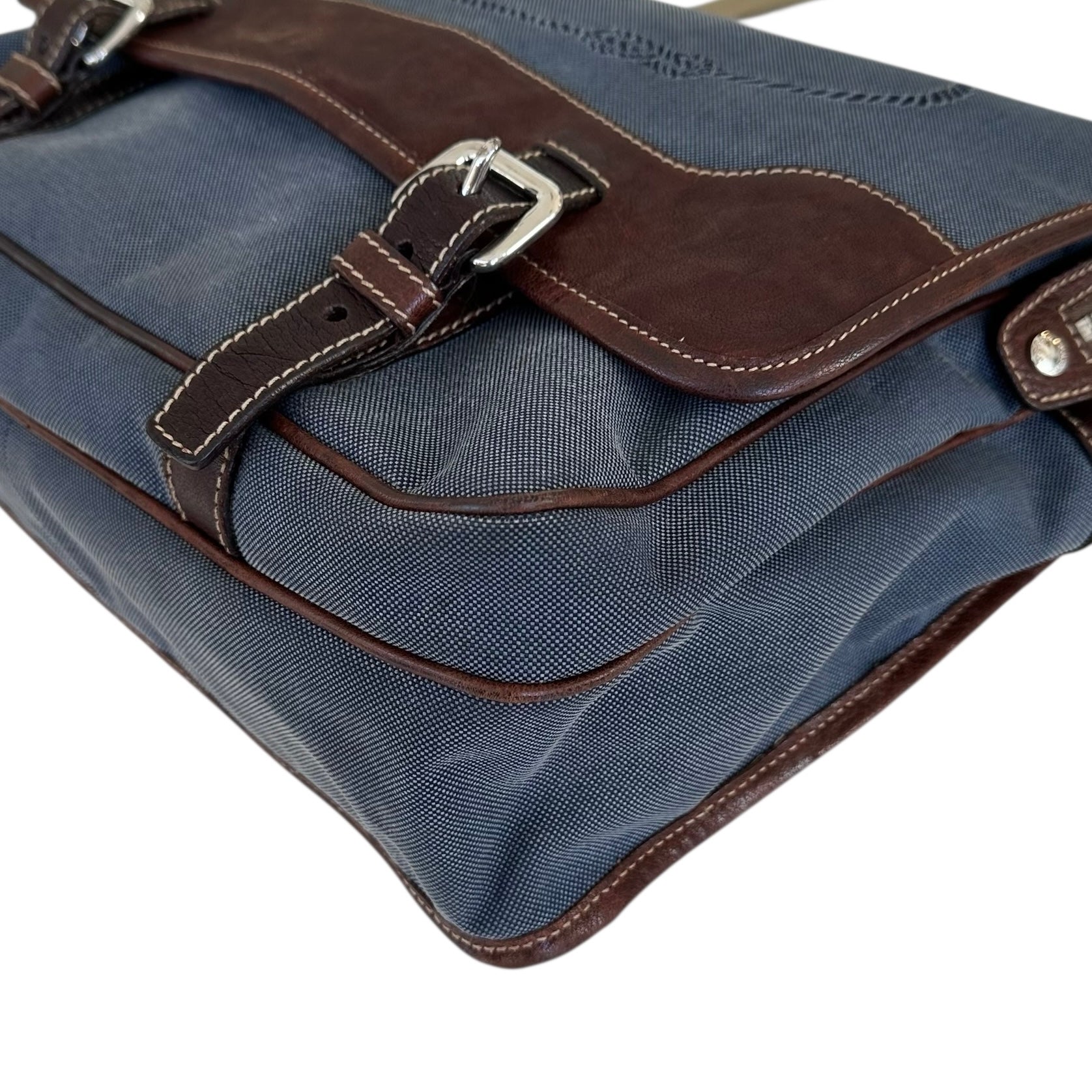 Prada Borsa Messenger in tela Jaquard