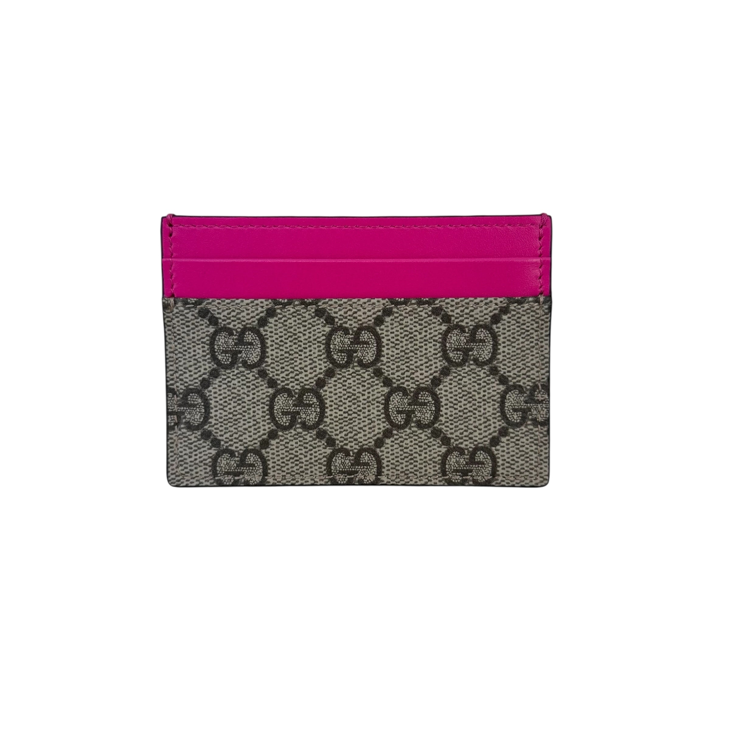 Gucci porta carte in tela GG Supreme