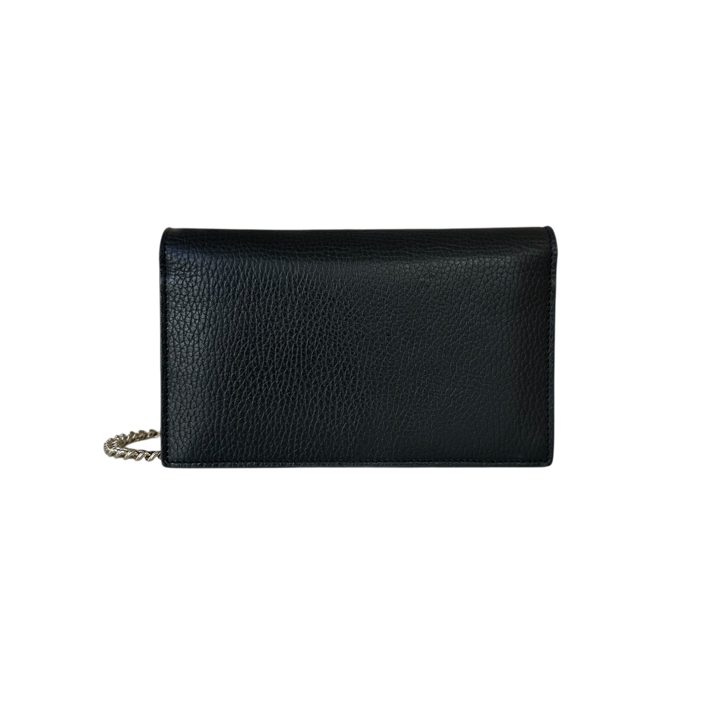 Gucci portafoglio con catena Interlocking
