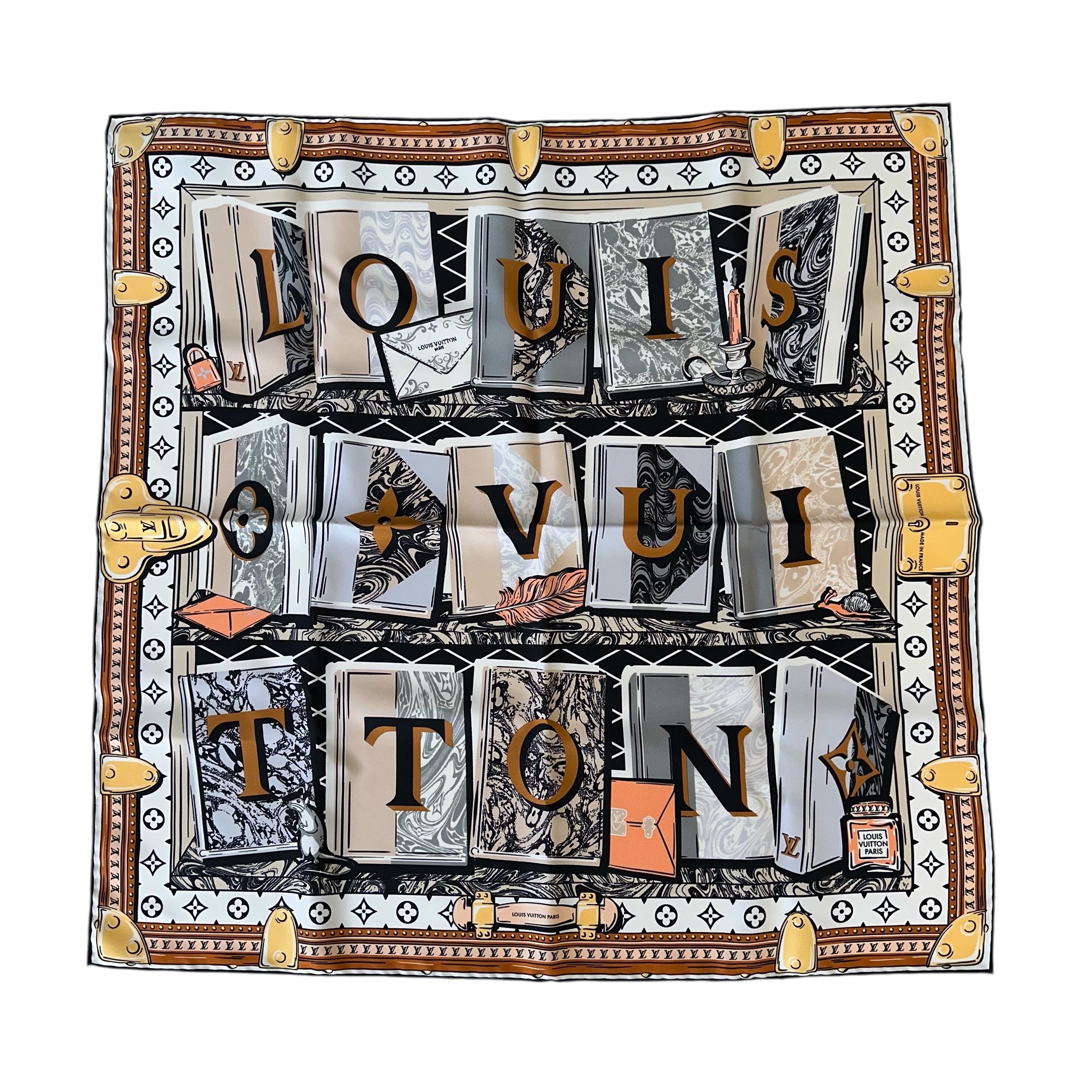 Louis Vuitton foulard Library Square 70 S00