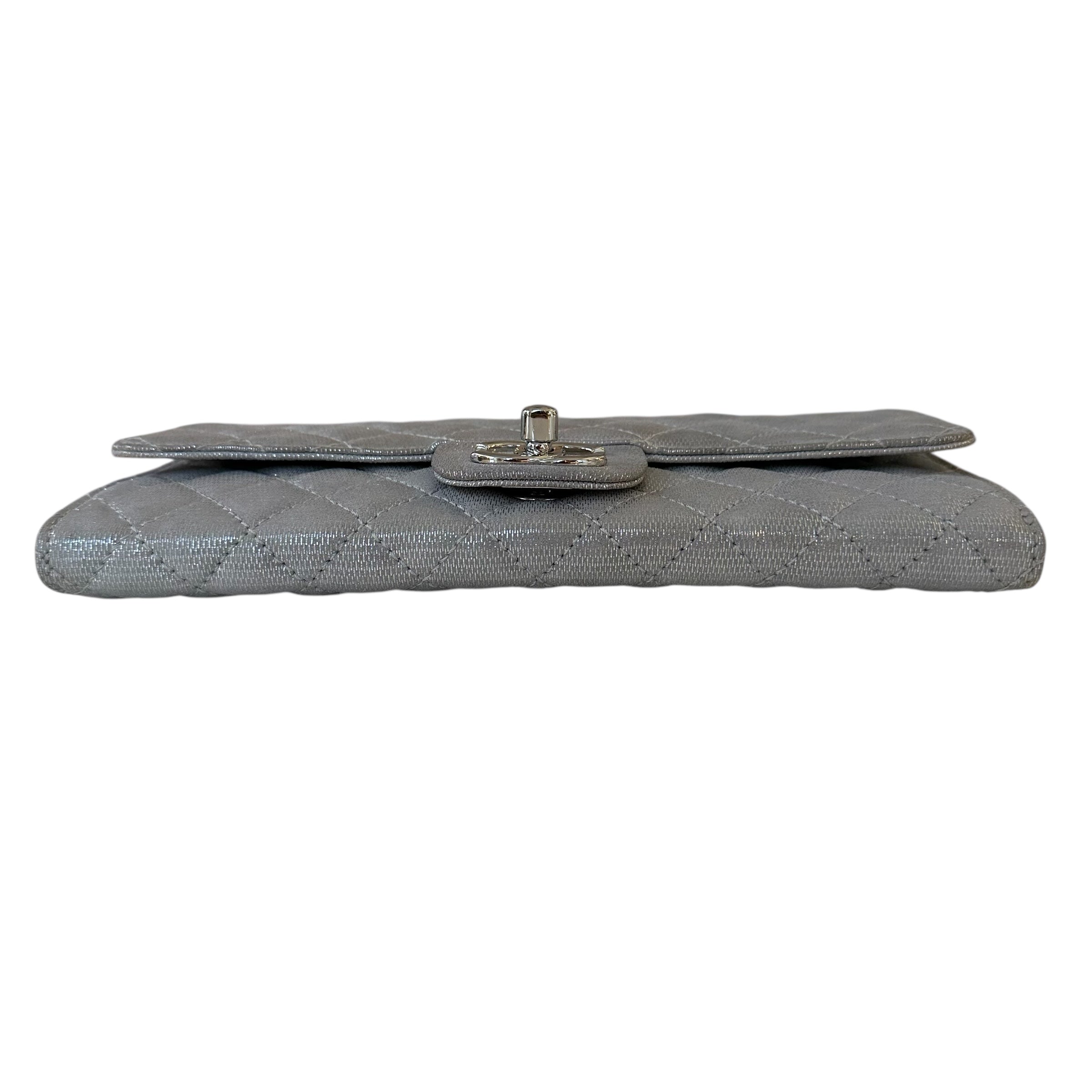 Chanel clutch in tela e lurex