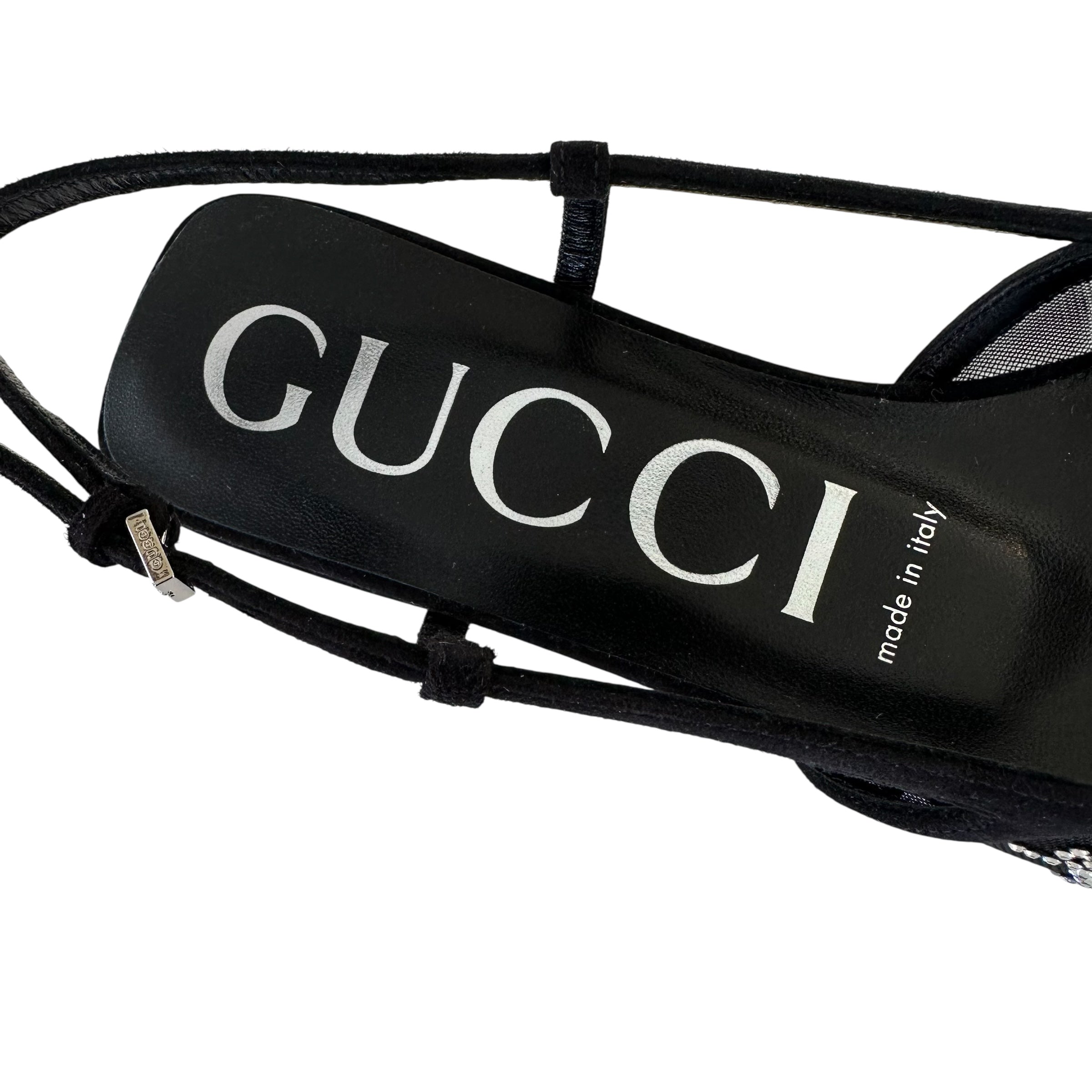 Gucci ballerine con cristalli GG