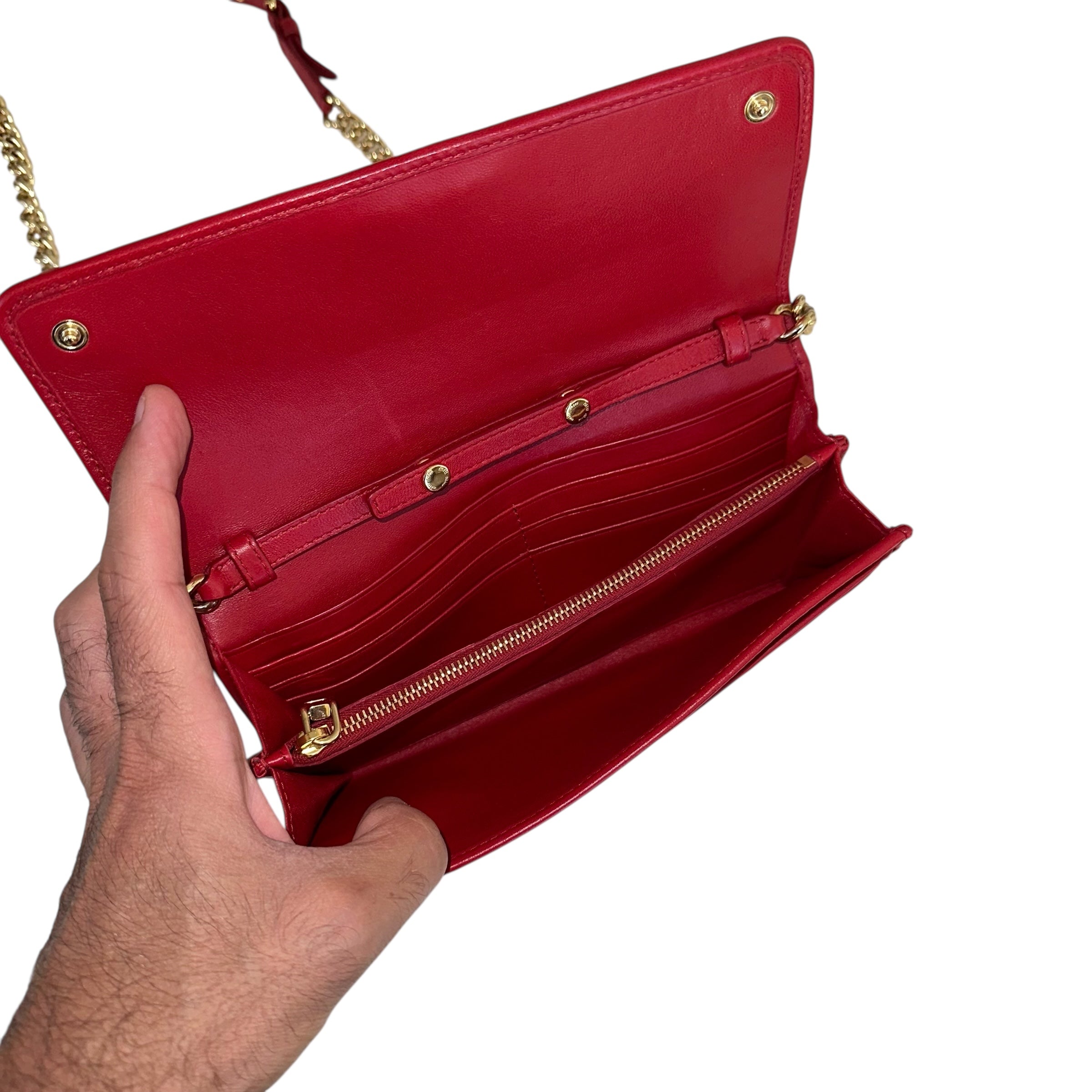 Miu Miu portafoglio con catena