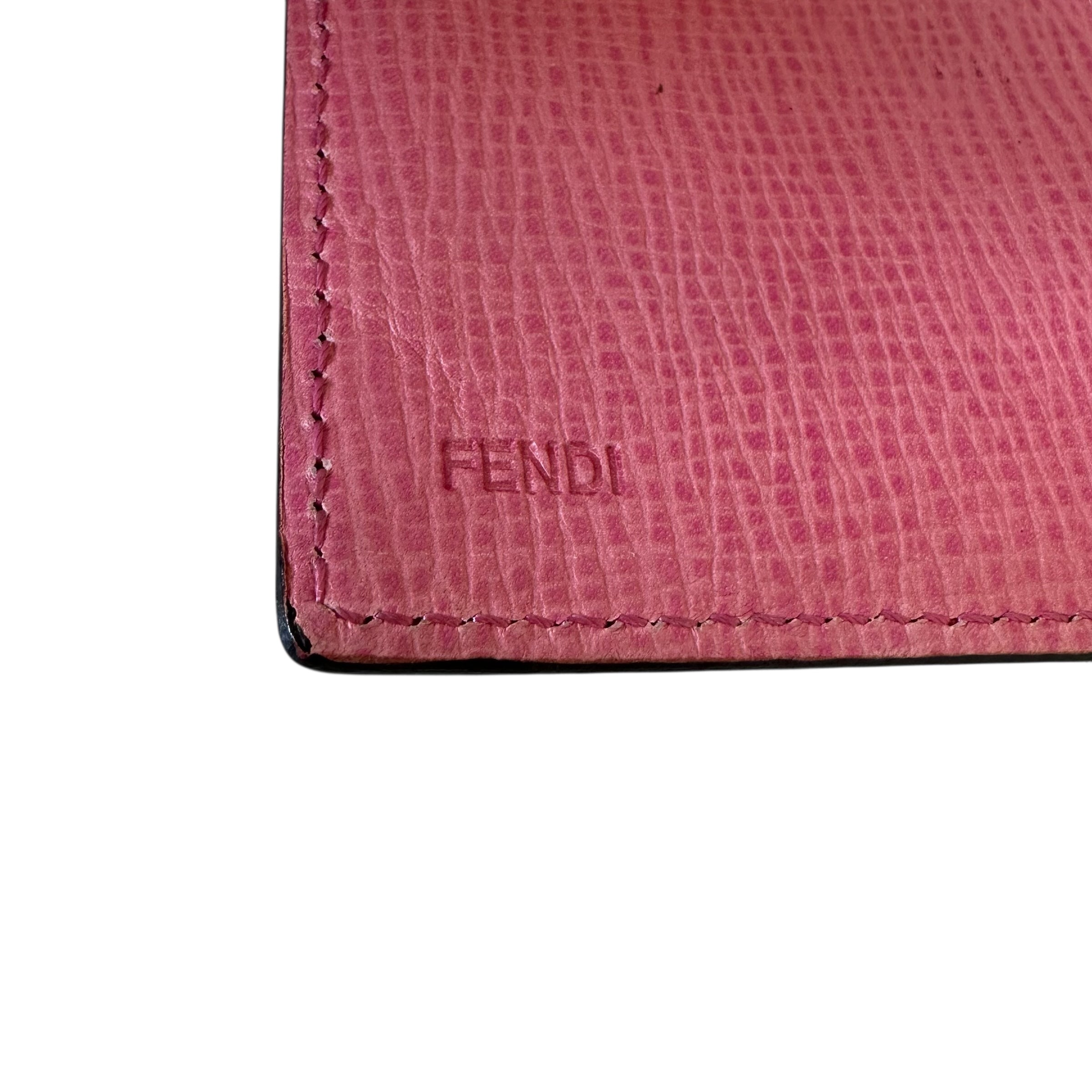 Fendi portafoglio in tela zucca