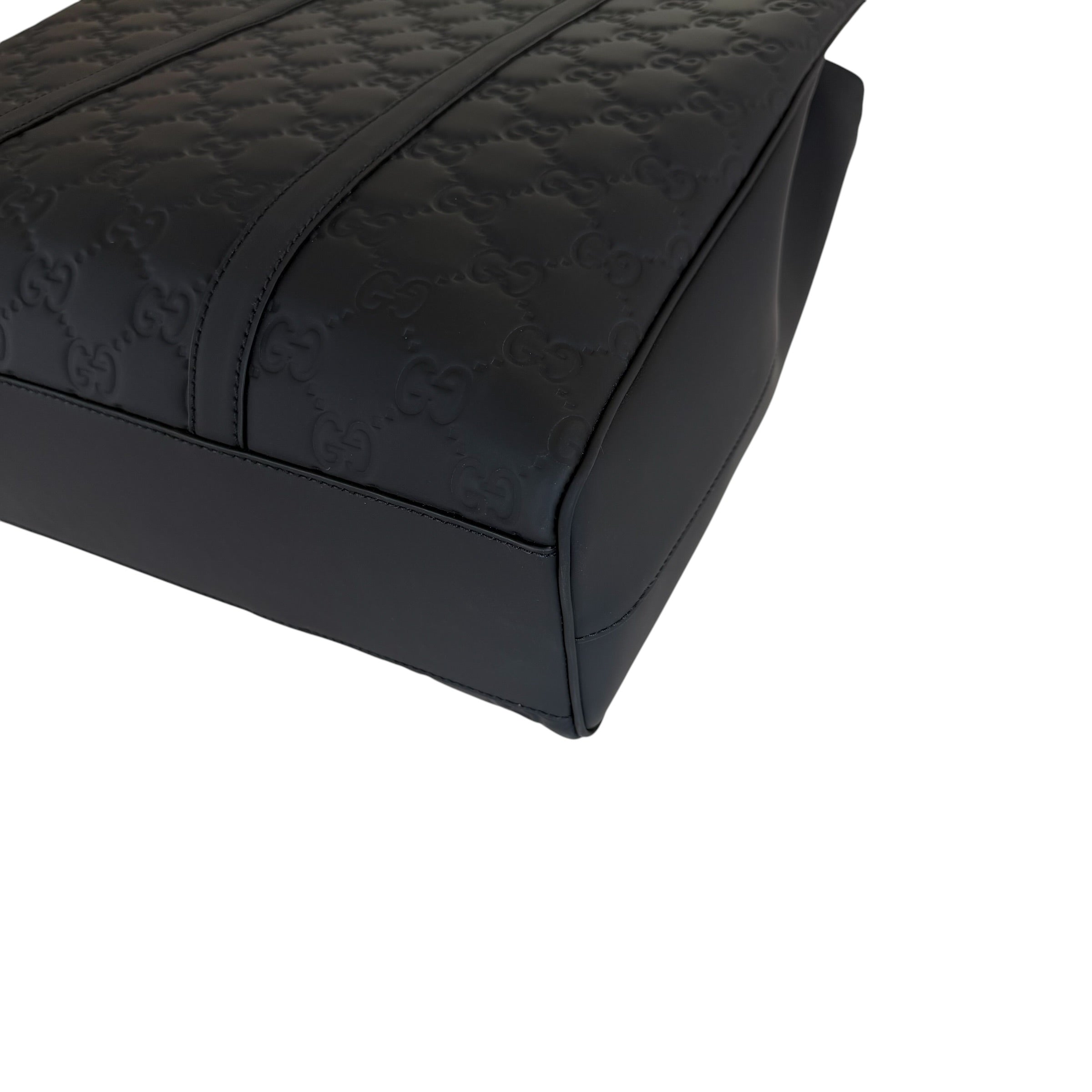 Gucci borsa shopping in pelle GG