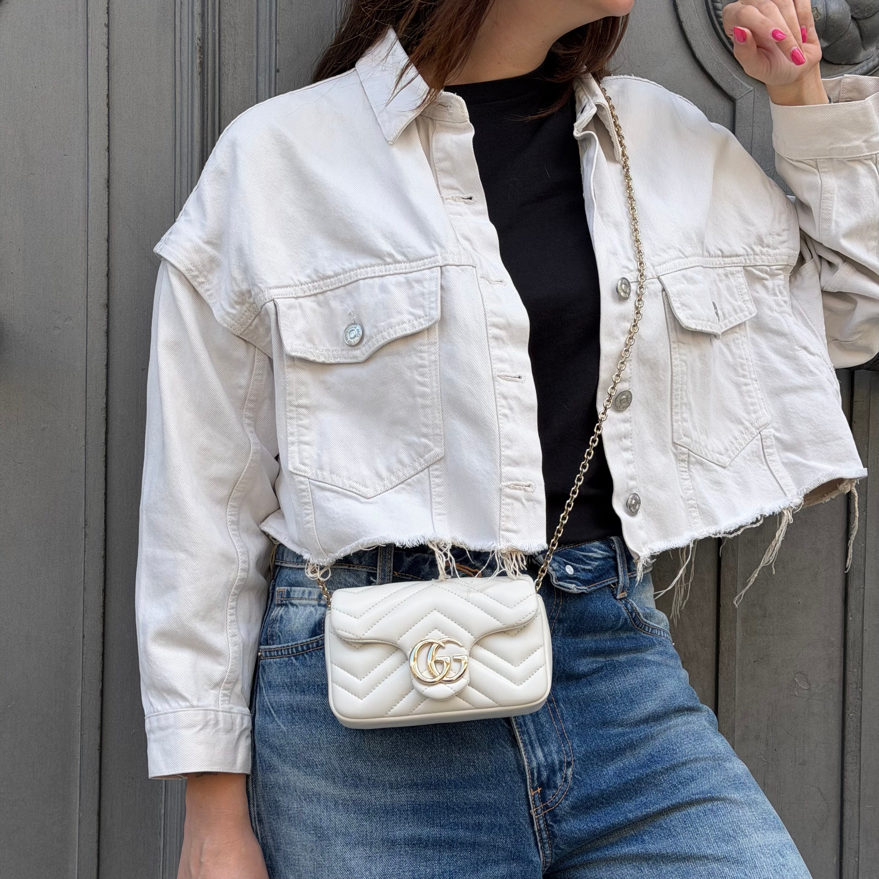 Gucci mini borsa a spalla GG marmont