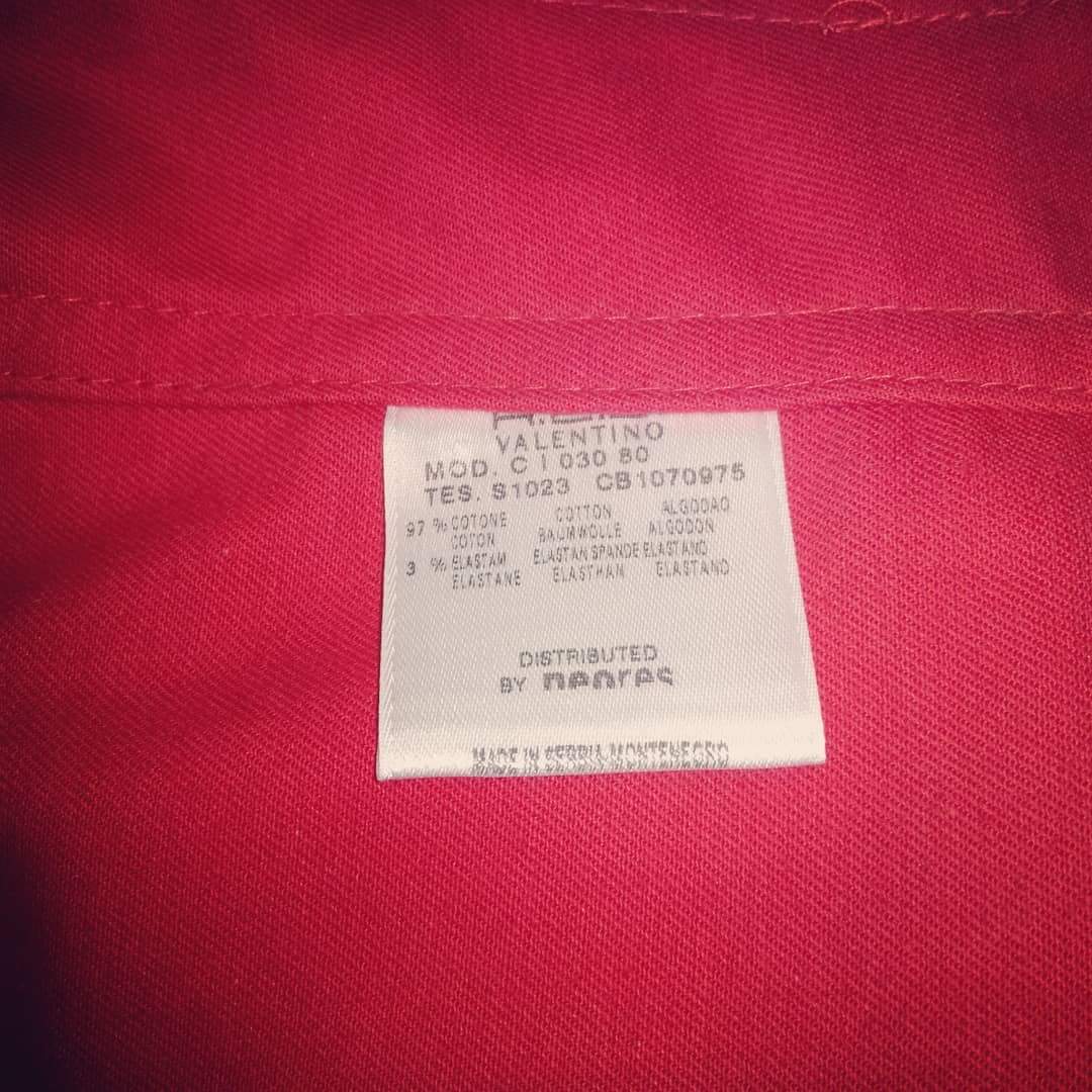 Giacca rossa Red Valentino in cotone
