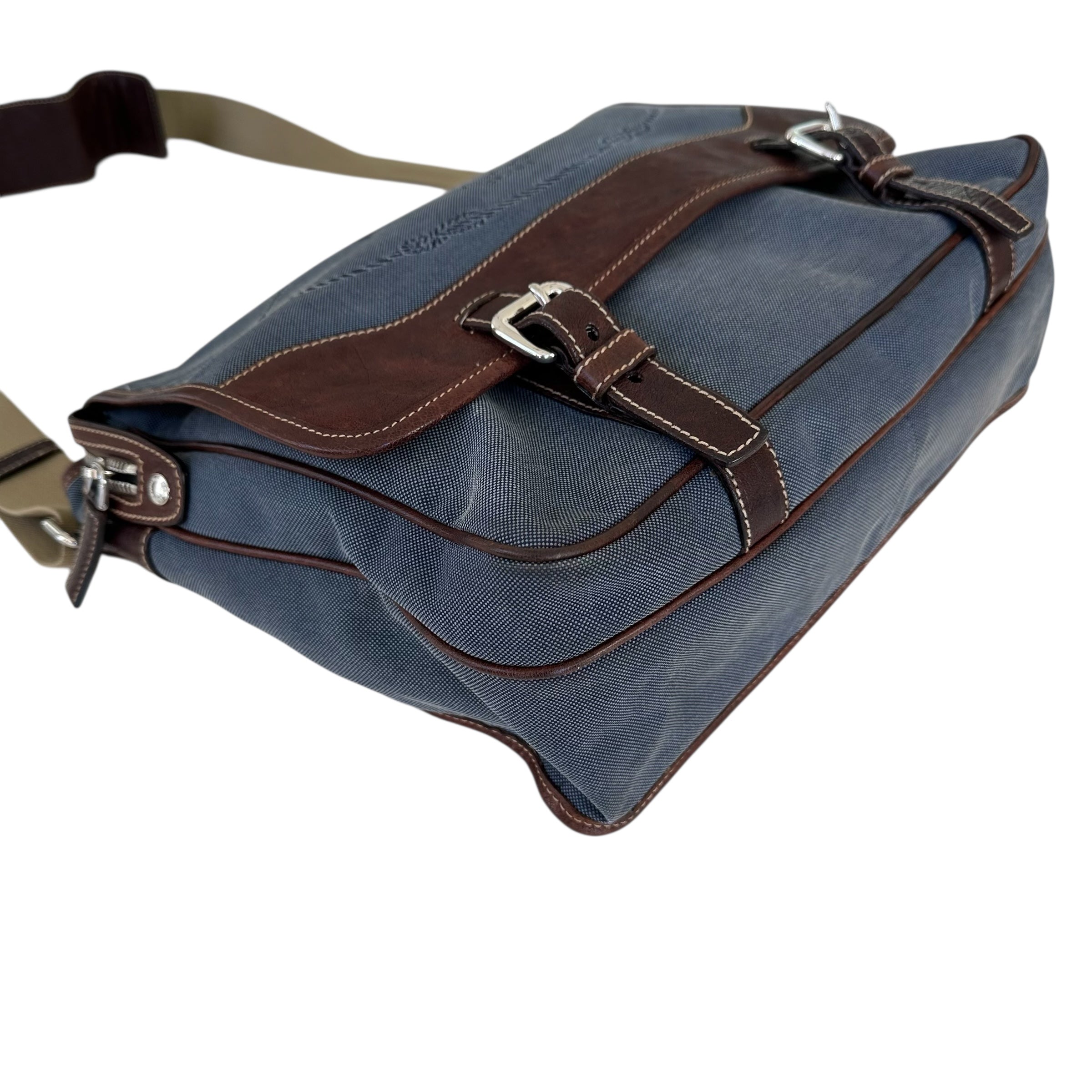 Prada Borsa Messenger in tela Jaquard