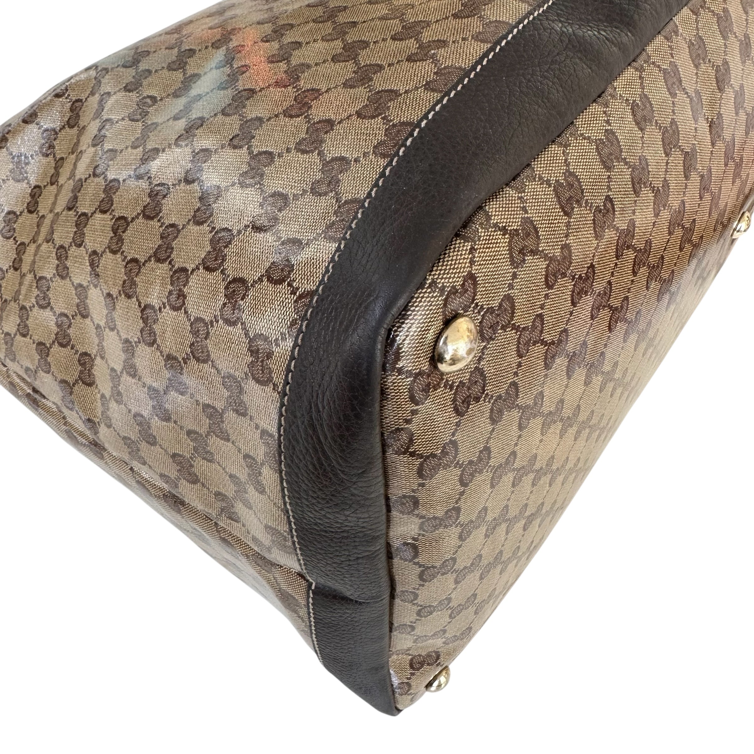 Gucci borsa viaggio in tela GG Crystal